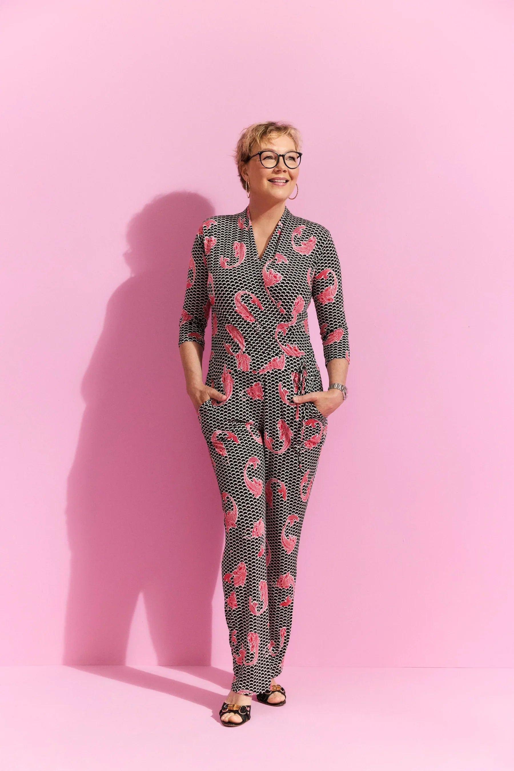 Jumpsuit mit Muster von dem Hamburger Modelabel stegmann mode
