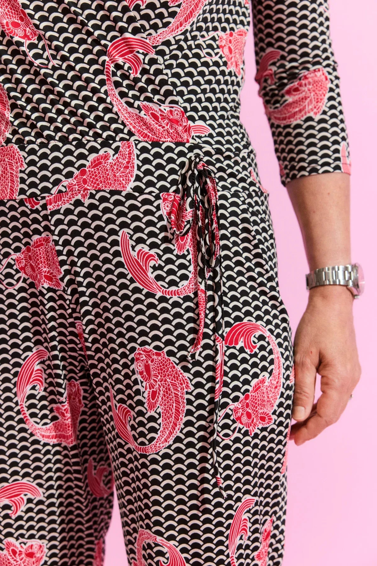 Jumpsuit mit Muster von dem Hamburger Modelabel stegmann mode