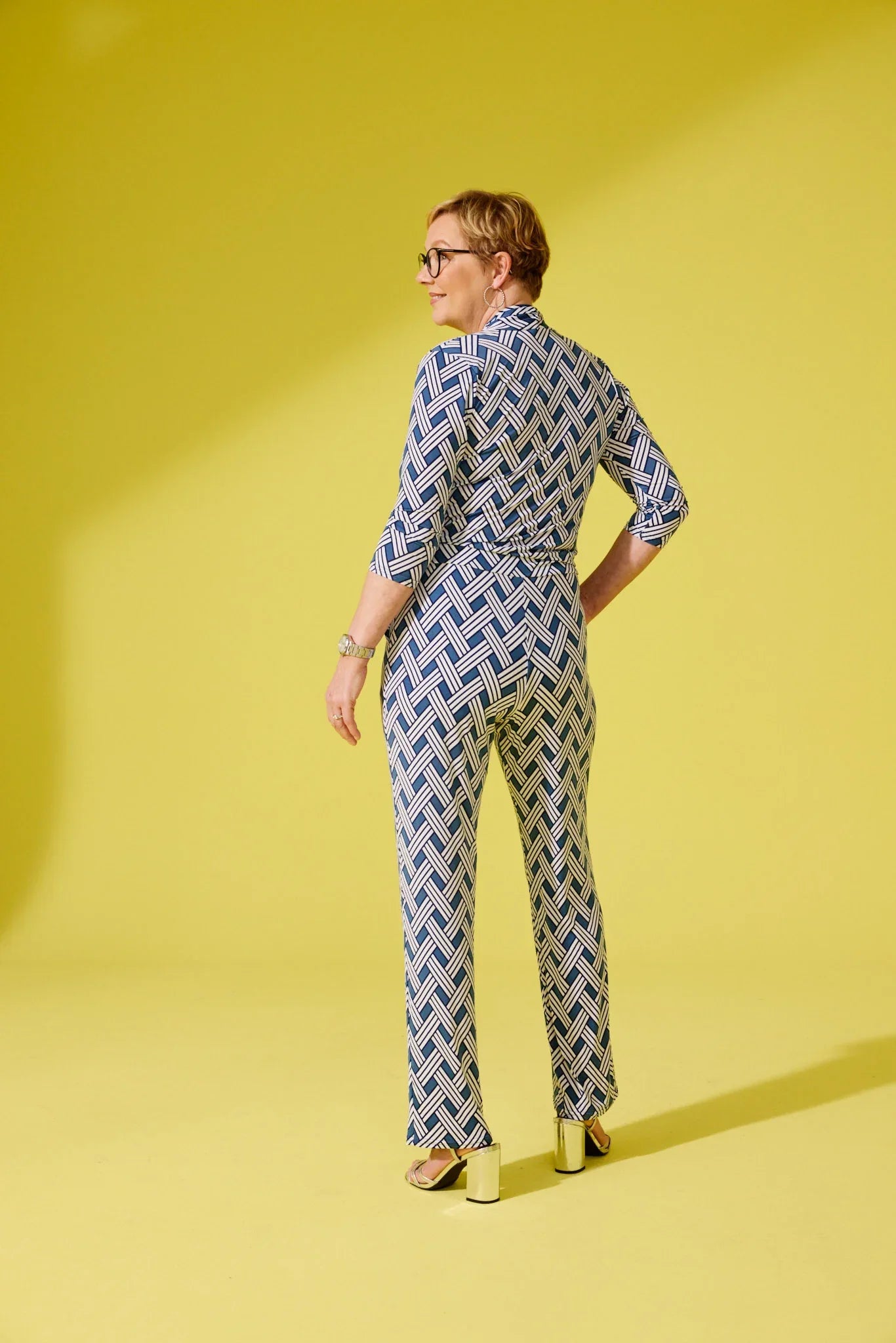 Jumpsuit mit Muster von dem Hamburger Modelabel stegmann mode