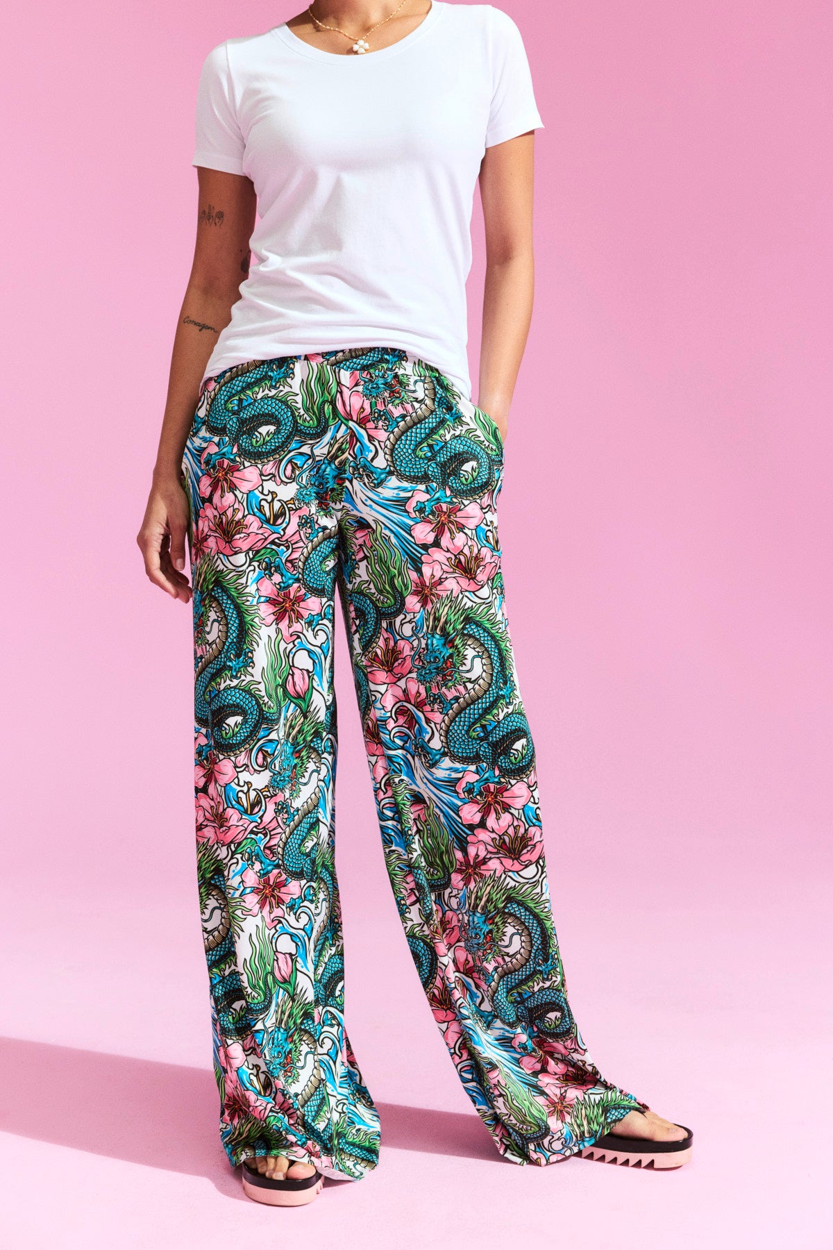 Marlene Hose mit Muster von dem Hamburger Modelabel stegmann mode