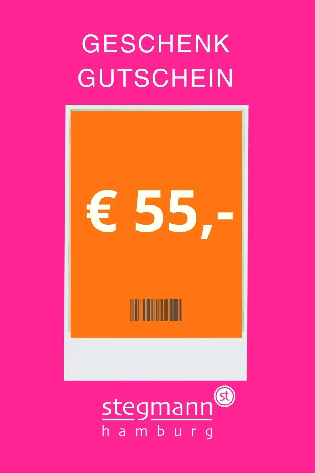 Geschenkgutschein 55 Euro vom Hamburger Modelabel stegmann mode