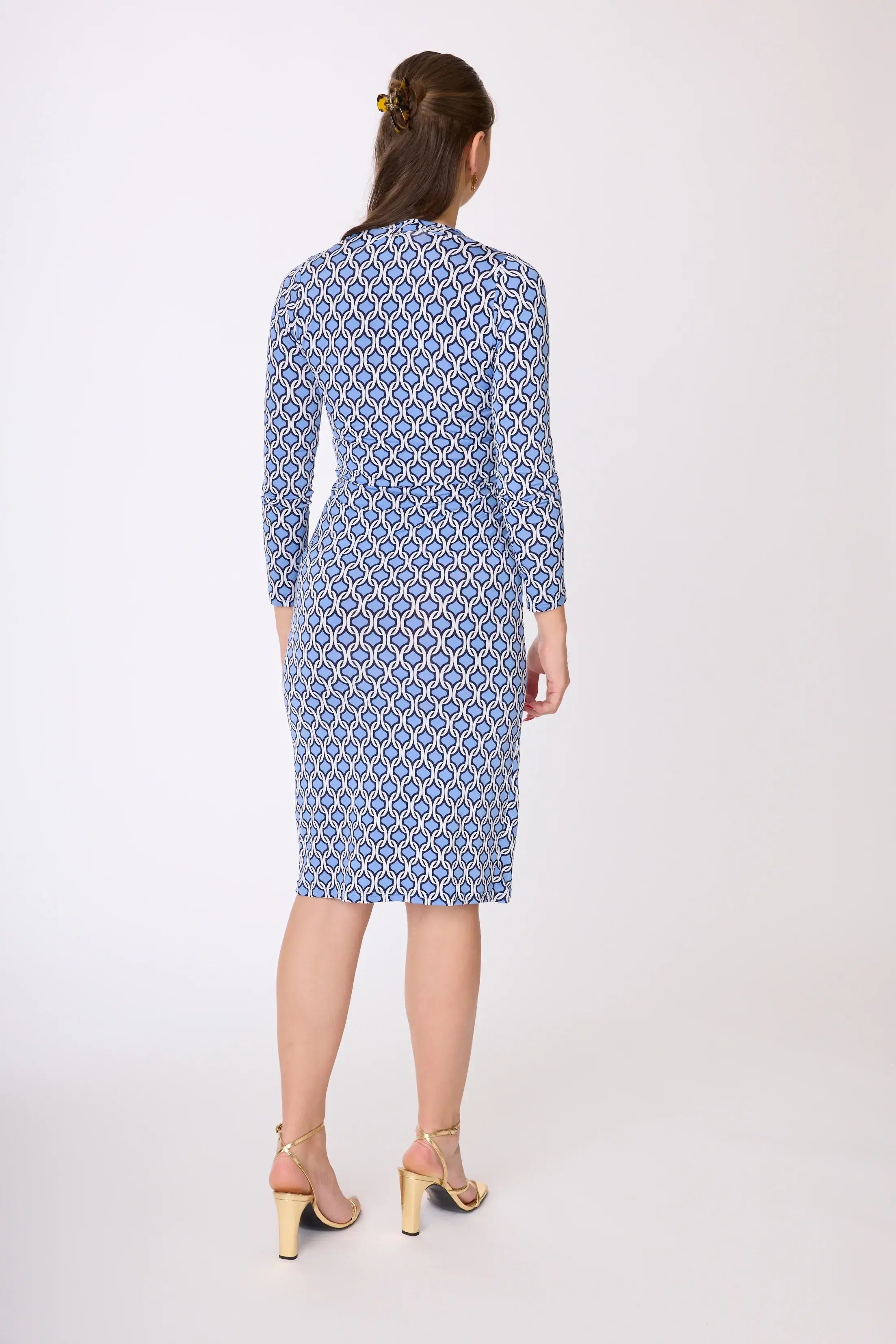 Kleid mit Muster von dem Hamburger Modelabel stegmann mode