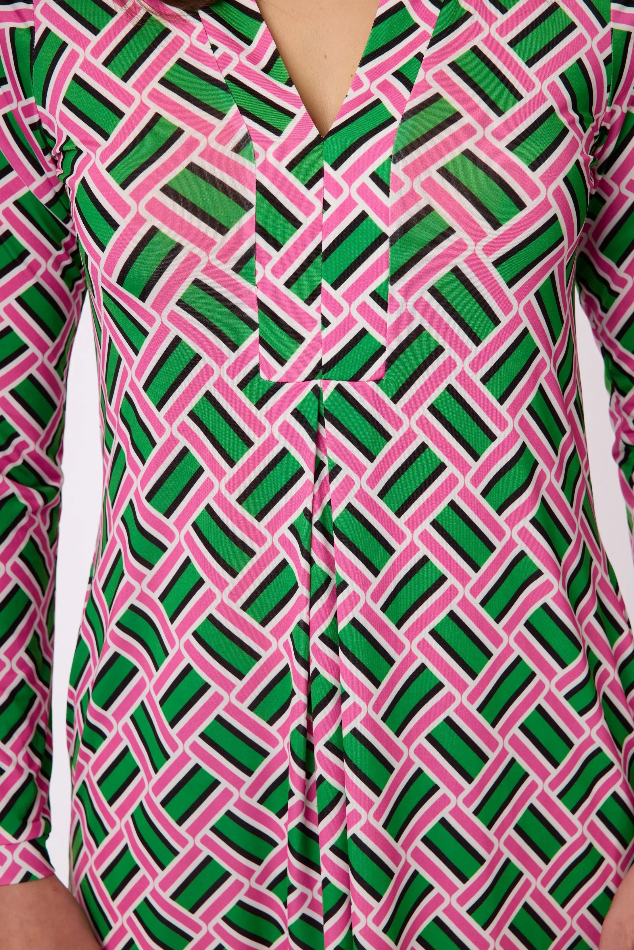 Kleid mit Muster von dem Hamburger Modelabel stegmann mode