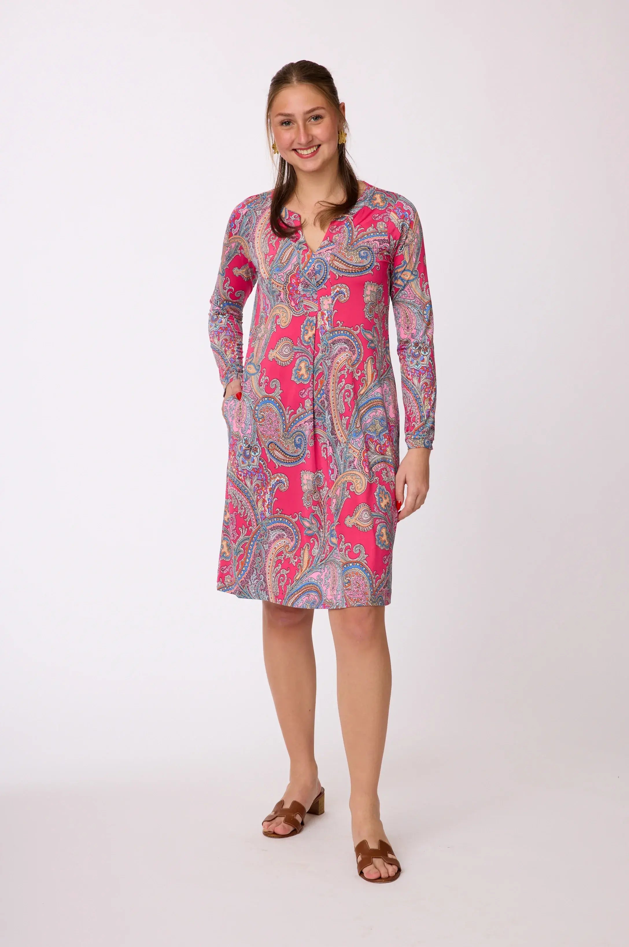 Kleid mit Muster von dem Hamburger Modelabel stegmann mode