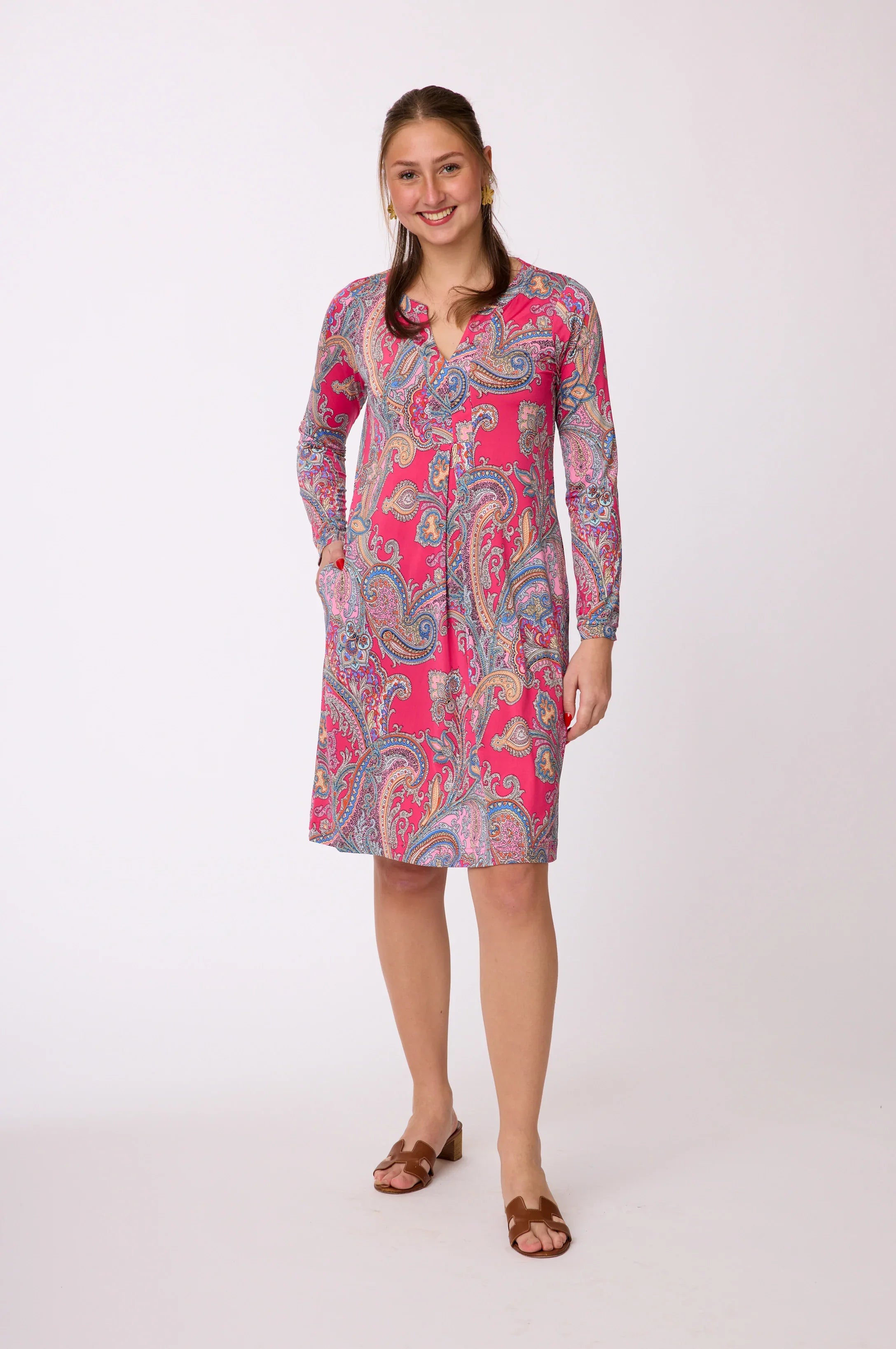 Kleid mit Muster von dem Hamburger Modelabel stegmann mode