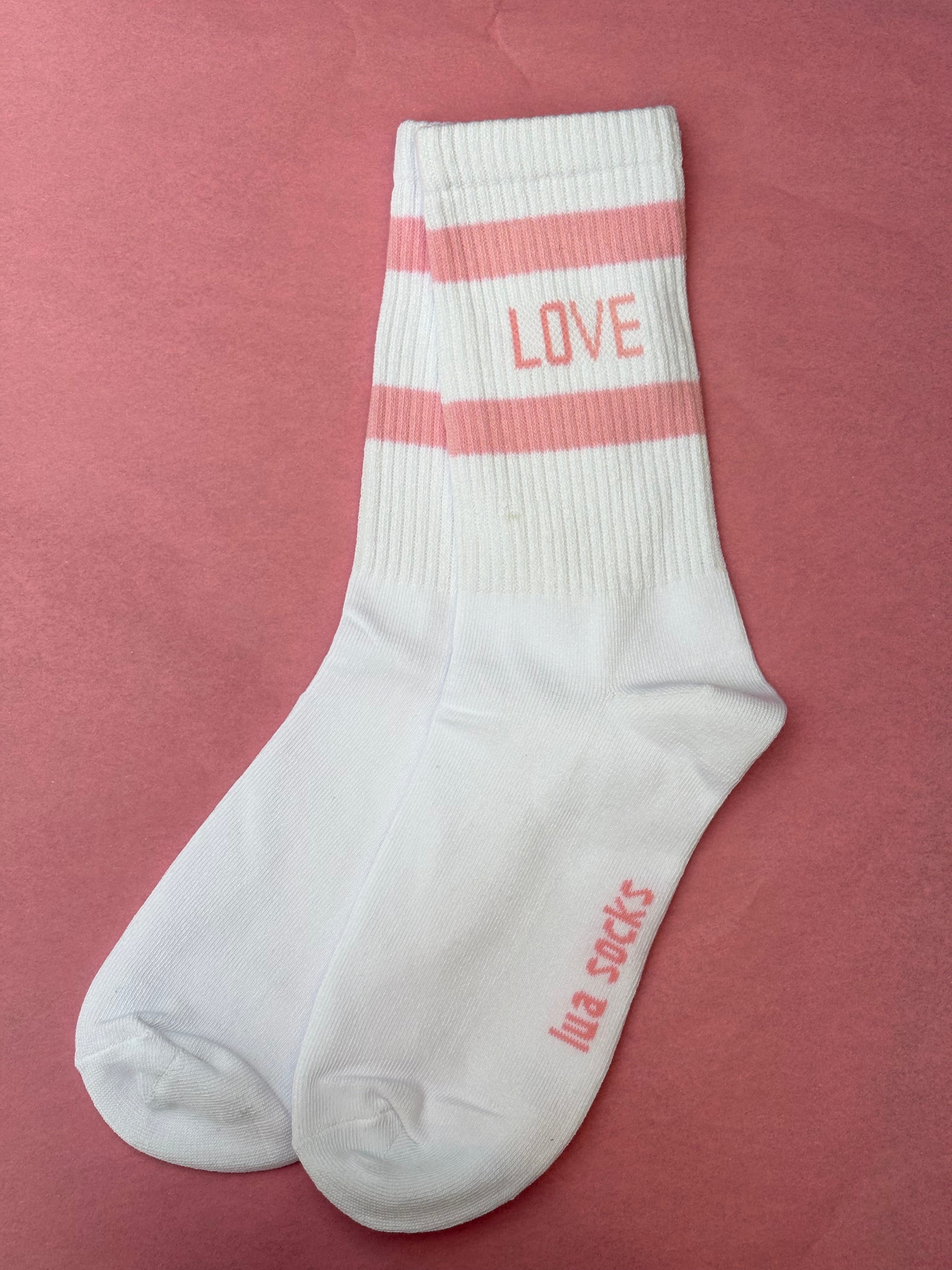 Socken mit Aufschrift