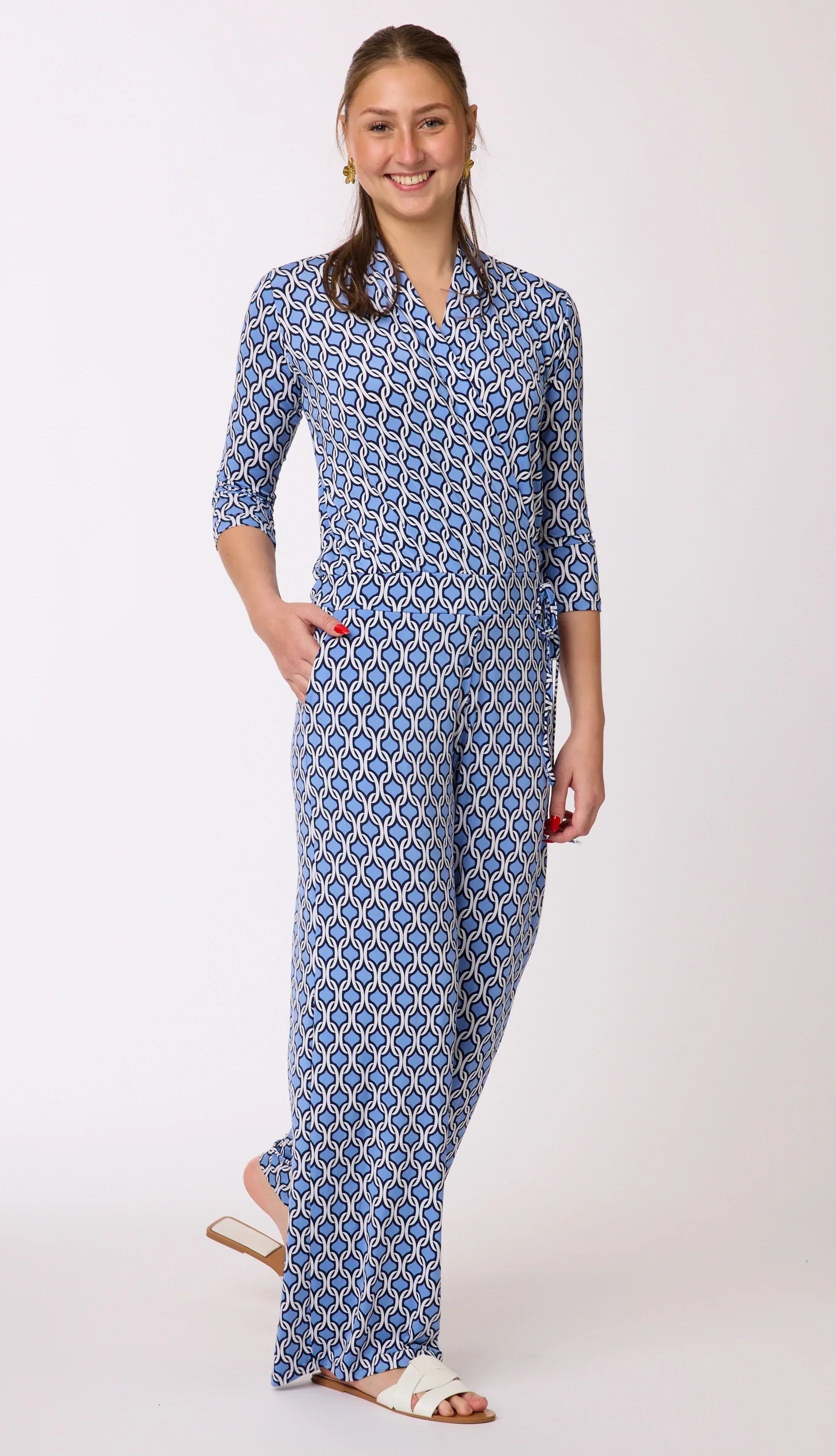 Jumpsuit mit Muster von dem Hamburger Modelabel stegmann mode