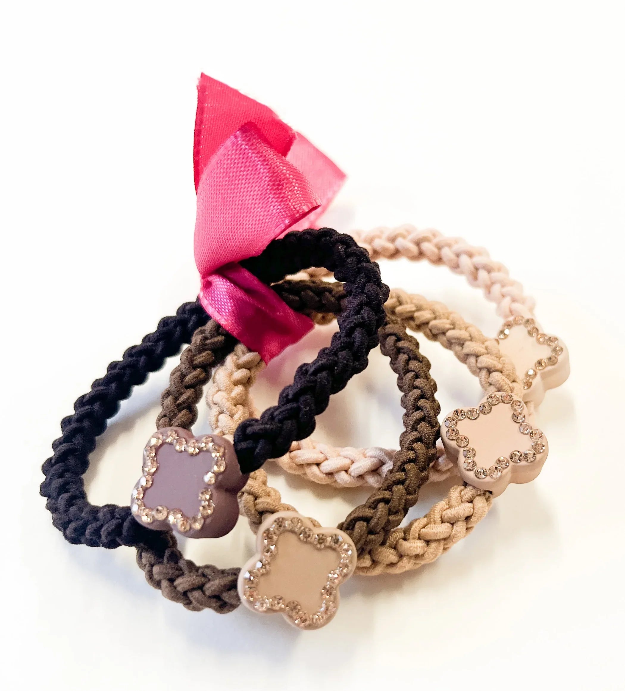 Produktfoto vom Haargummi Klee im 4er Bundle vom Hamburger Modelabel stegmann mode