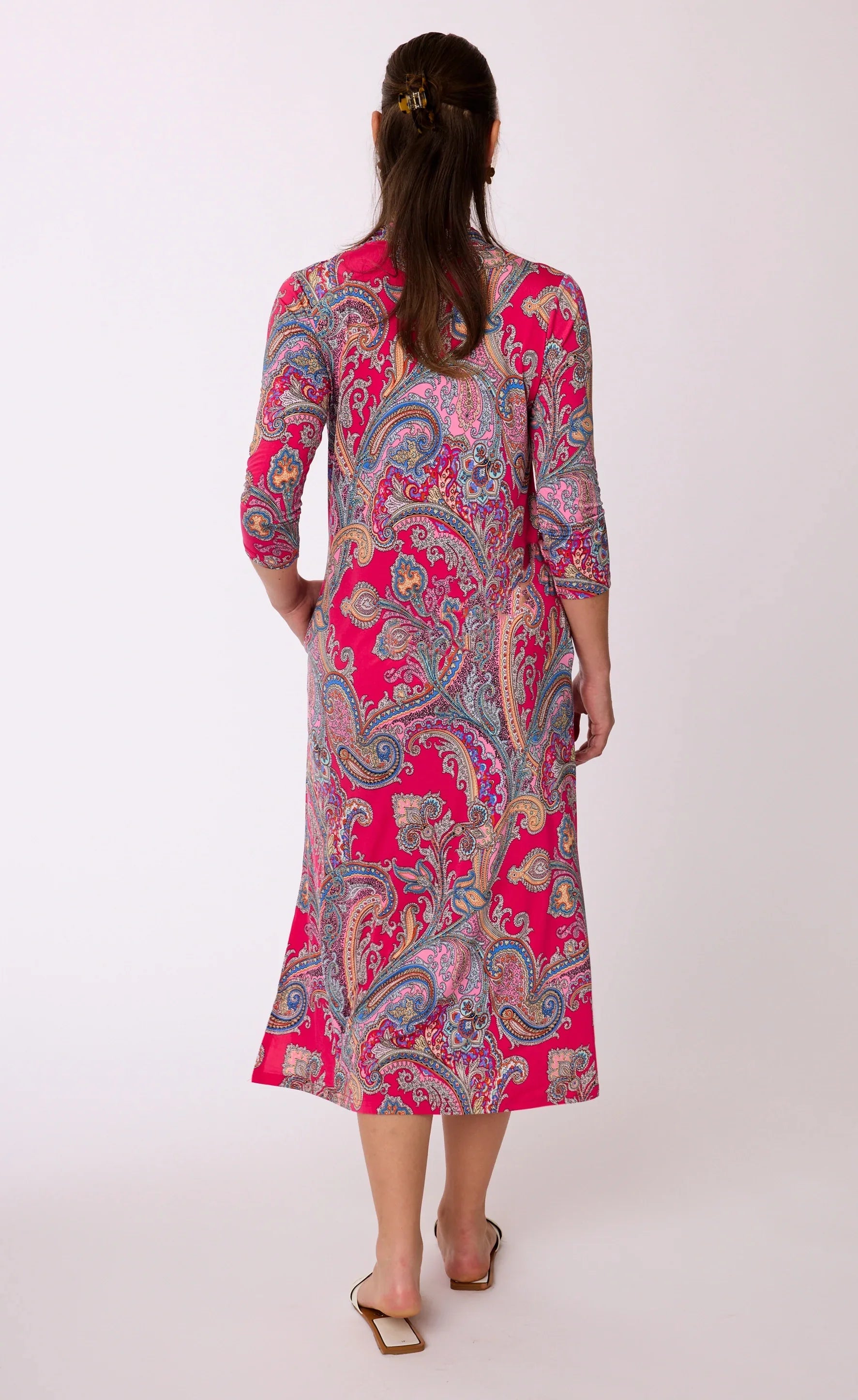 Midikleid mit Muster von dem Hamburger Modelabel stegmann mode