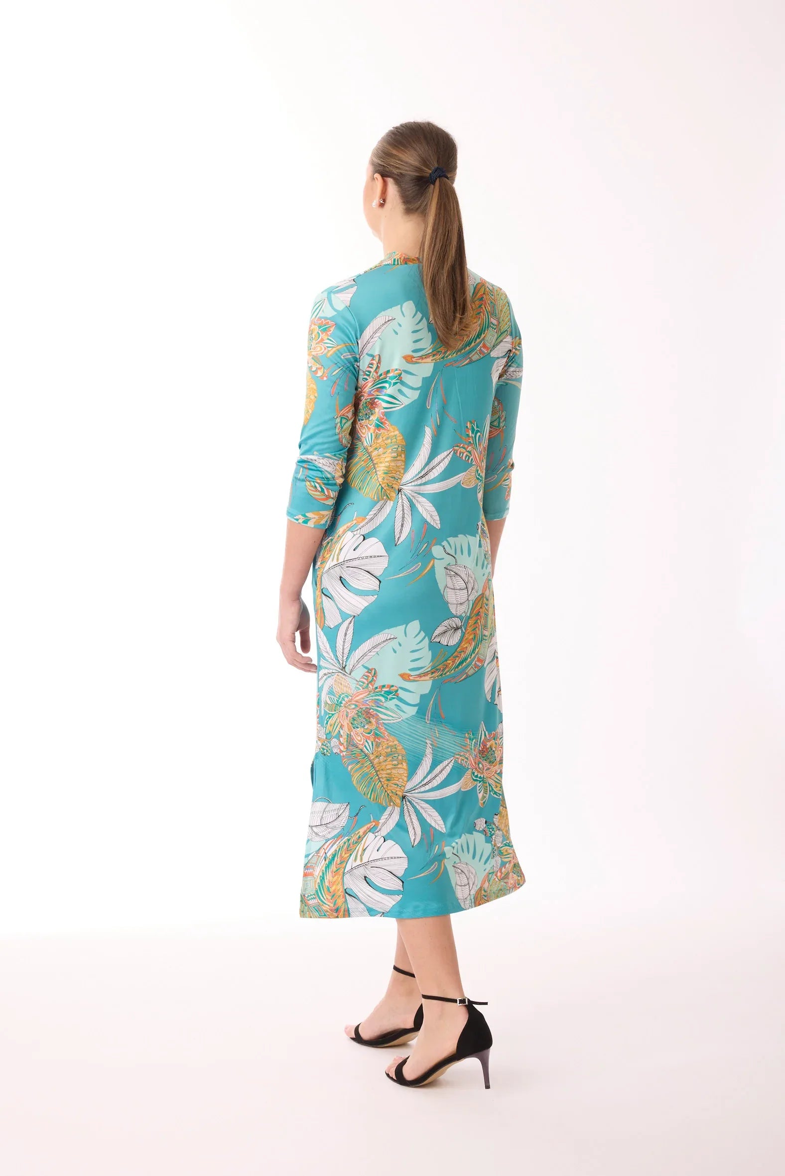 Midikleid mit Muster von dem Hamburger Modelabel stegmann mode