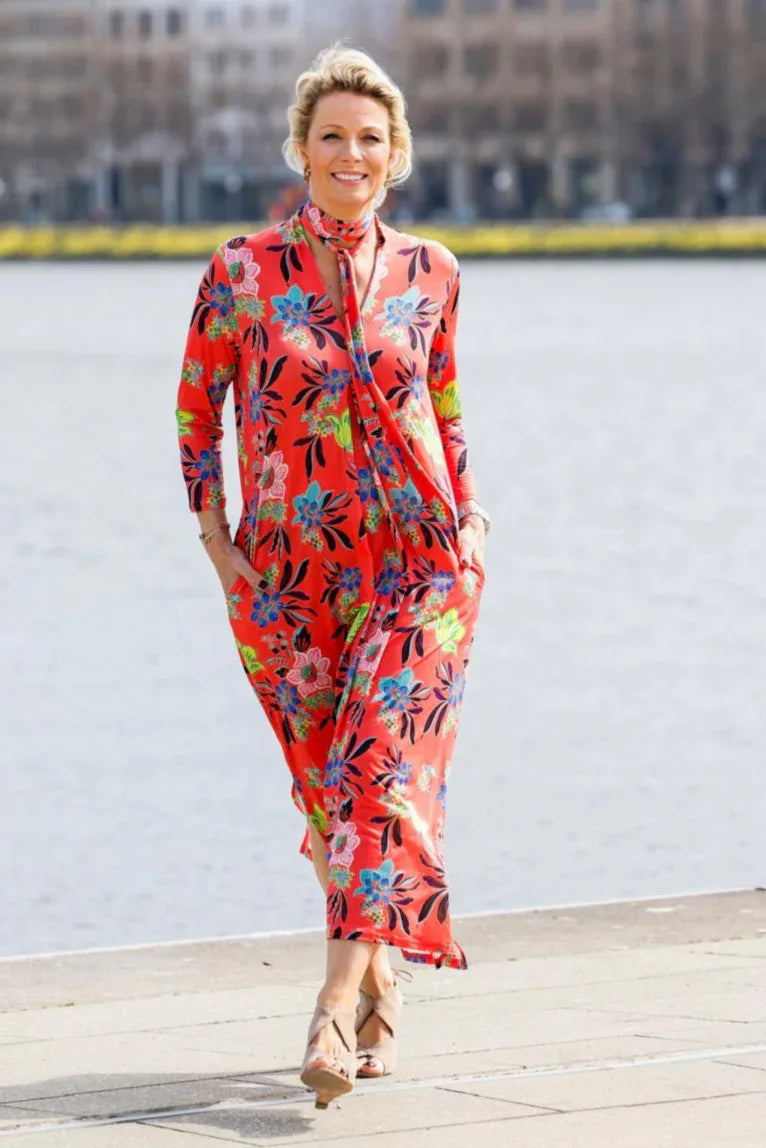 Midikleid mit Muster vom Hamburger Modelabel stegmann mode