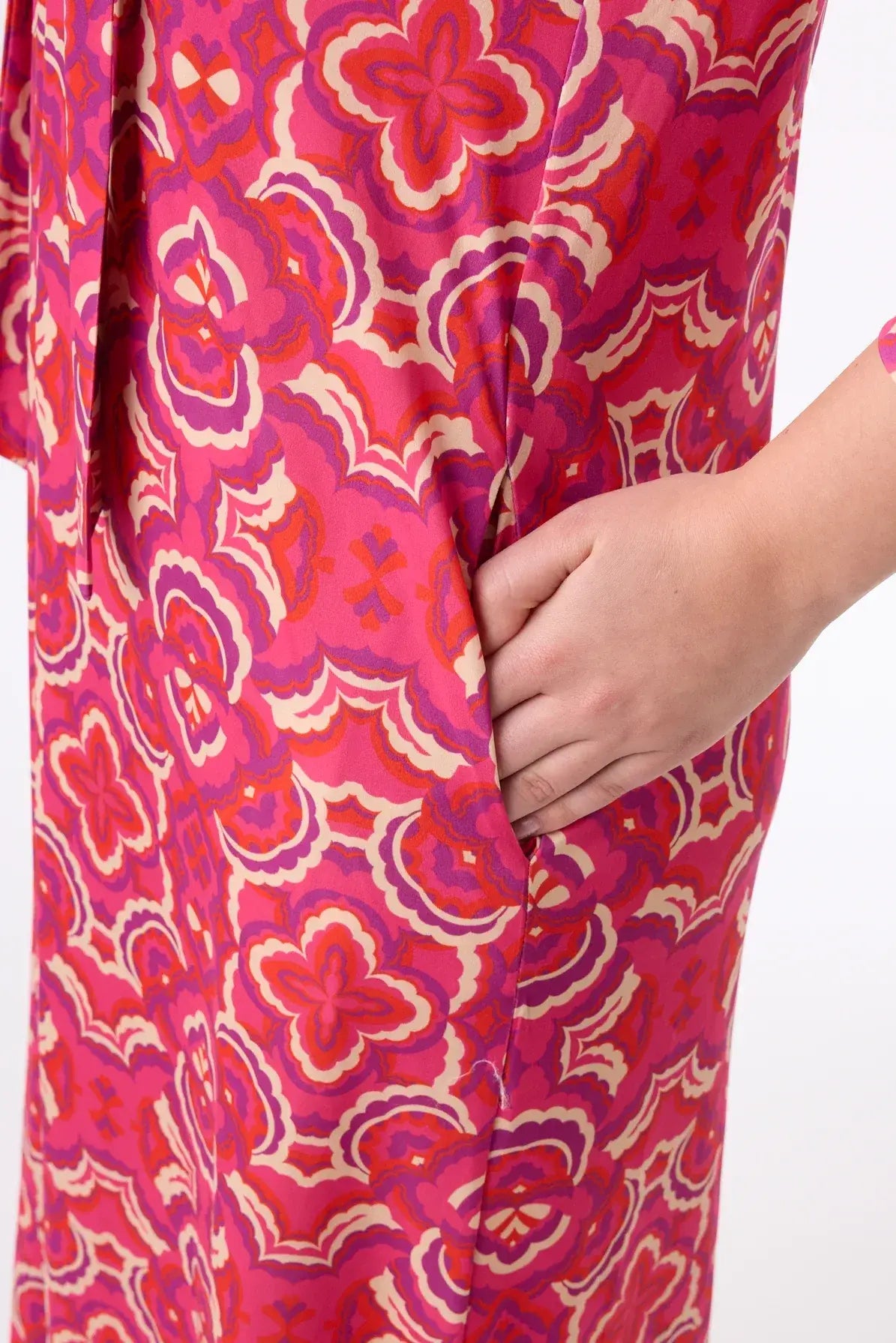 Midikleid Happy im Print Illusion vom Hamburger Modelabel stegmann mode