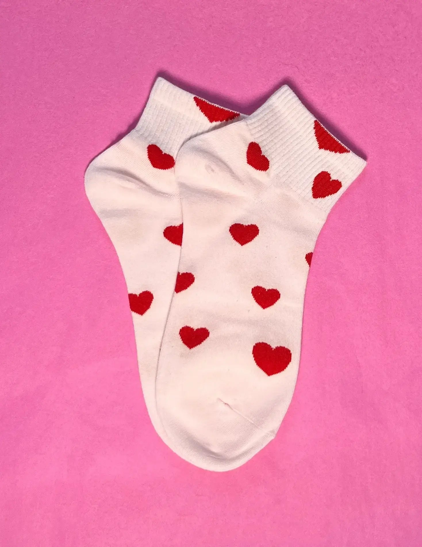 Rose Socken mit Muster Herz kurz vom Hamburger Modelabel stegmann mode