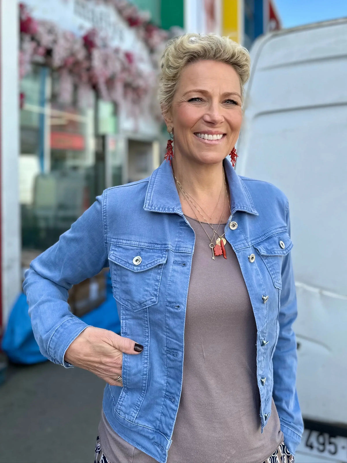Jeansjacke Camille in 5 Farben vom Hamburger Modelabel stegmann mode