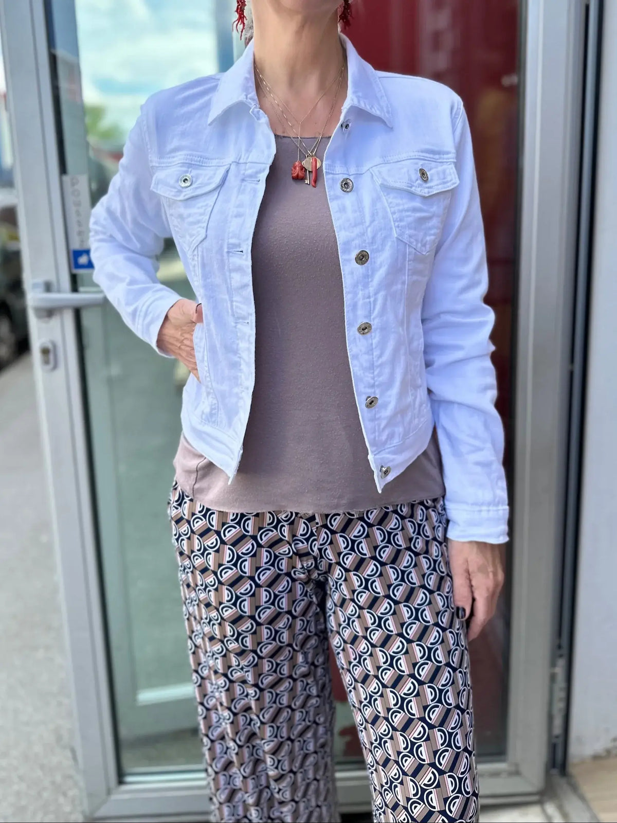 Jeansjacke Camille in 5 Farben vom Hamburger Modelabel stegmann mode