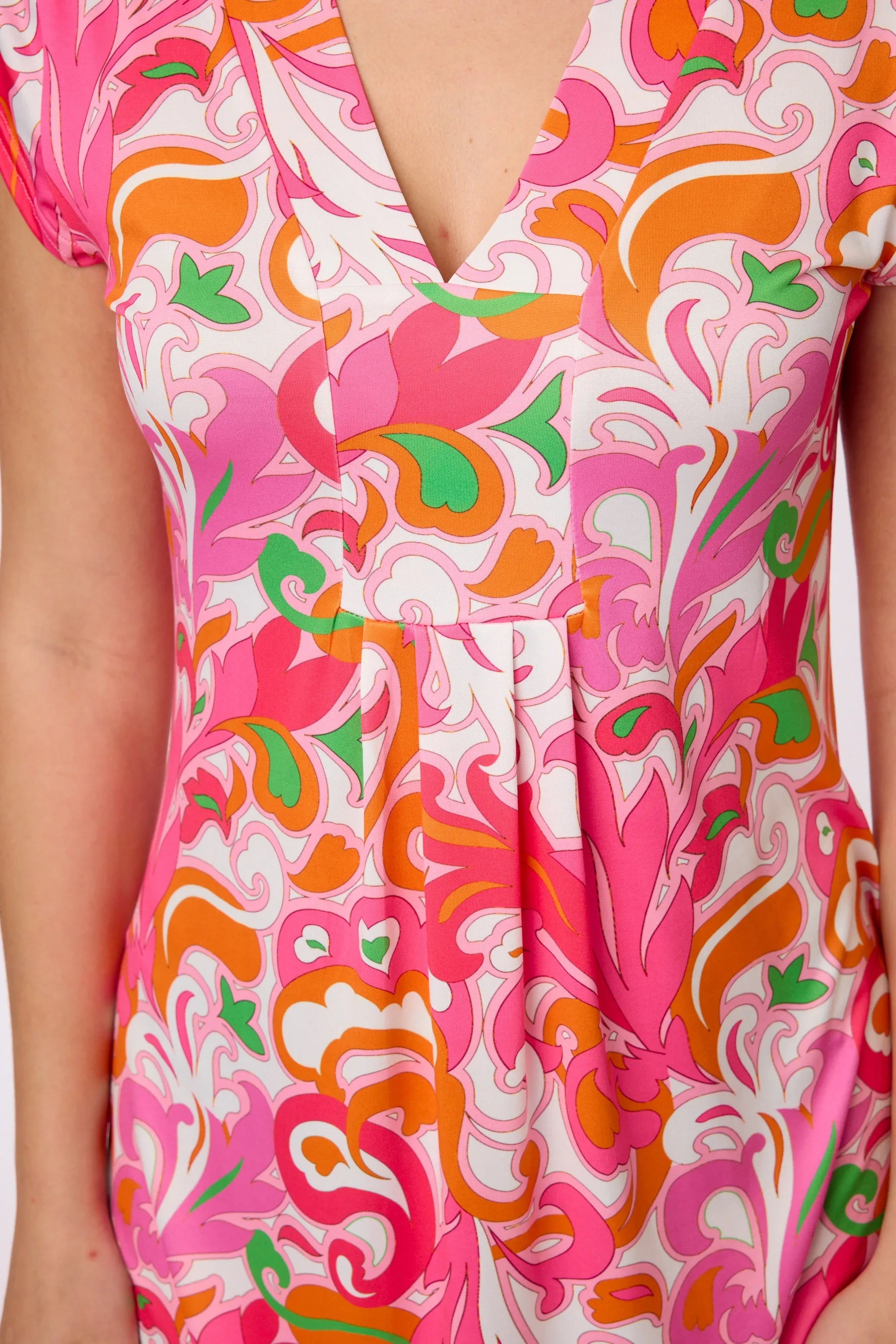 Kleid mit Muster von dem Hamburger Modelabel stegmann mode