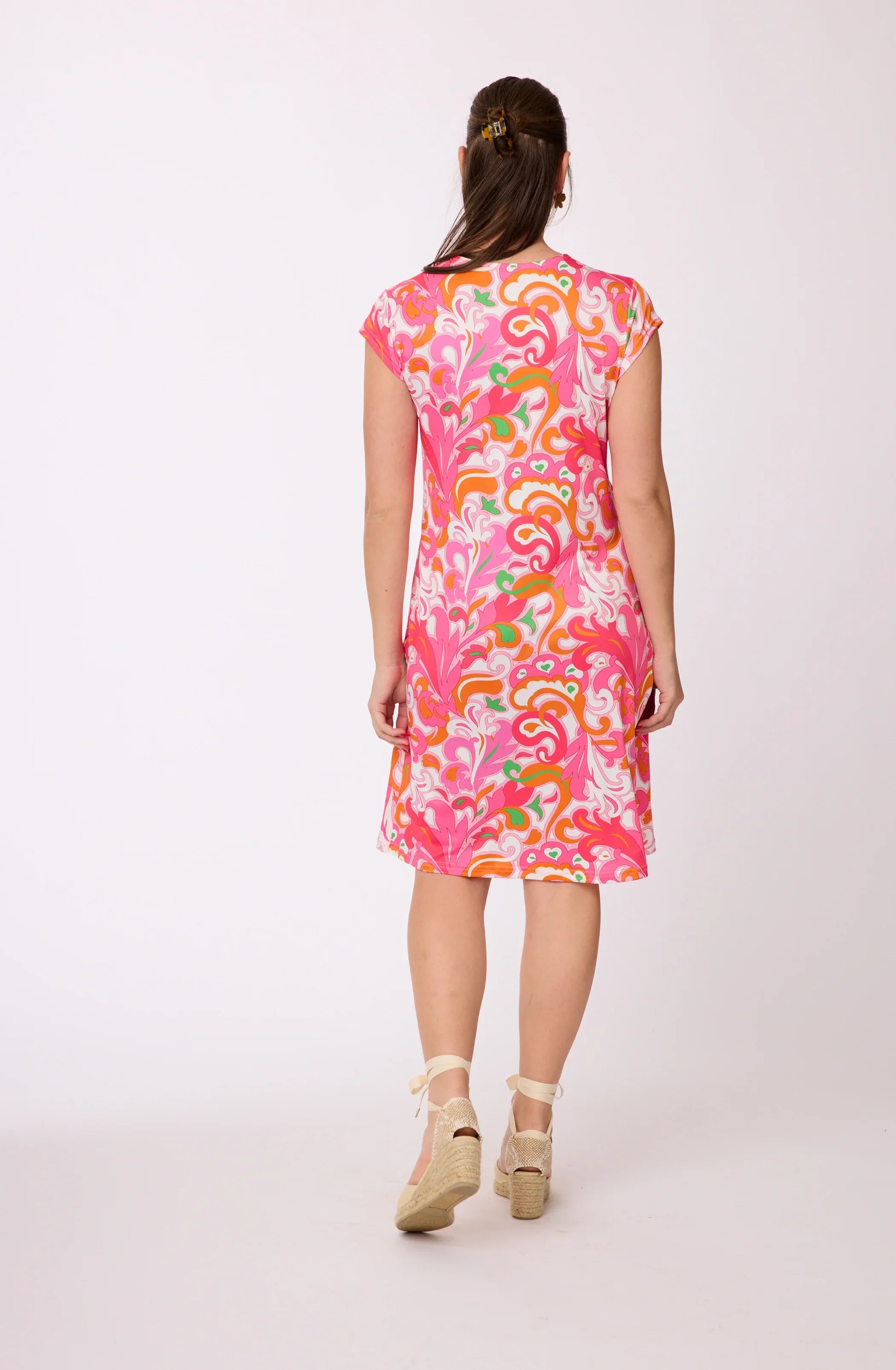 Kleid mit Muster von dem Hamburger Modelabel stegmann mode