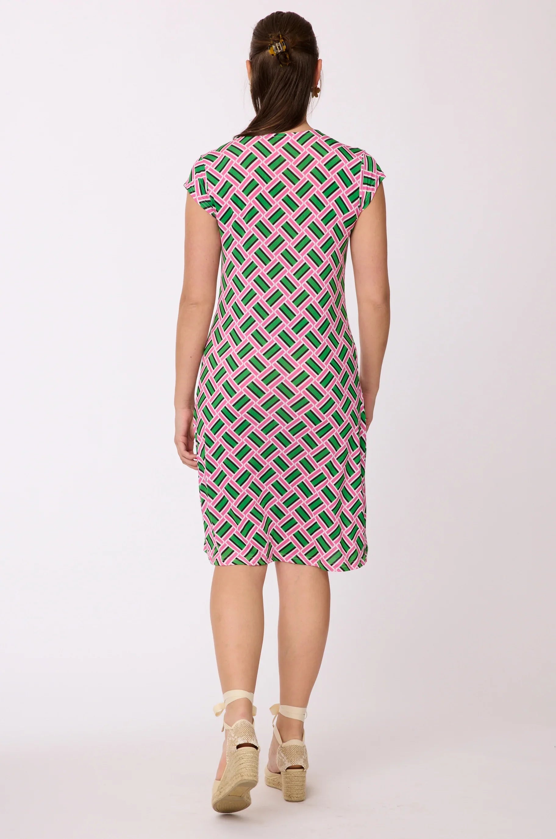 Kleid mit Muster von dem Hamburger Modelabel stegmann mode