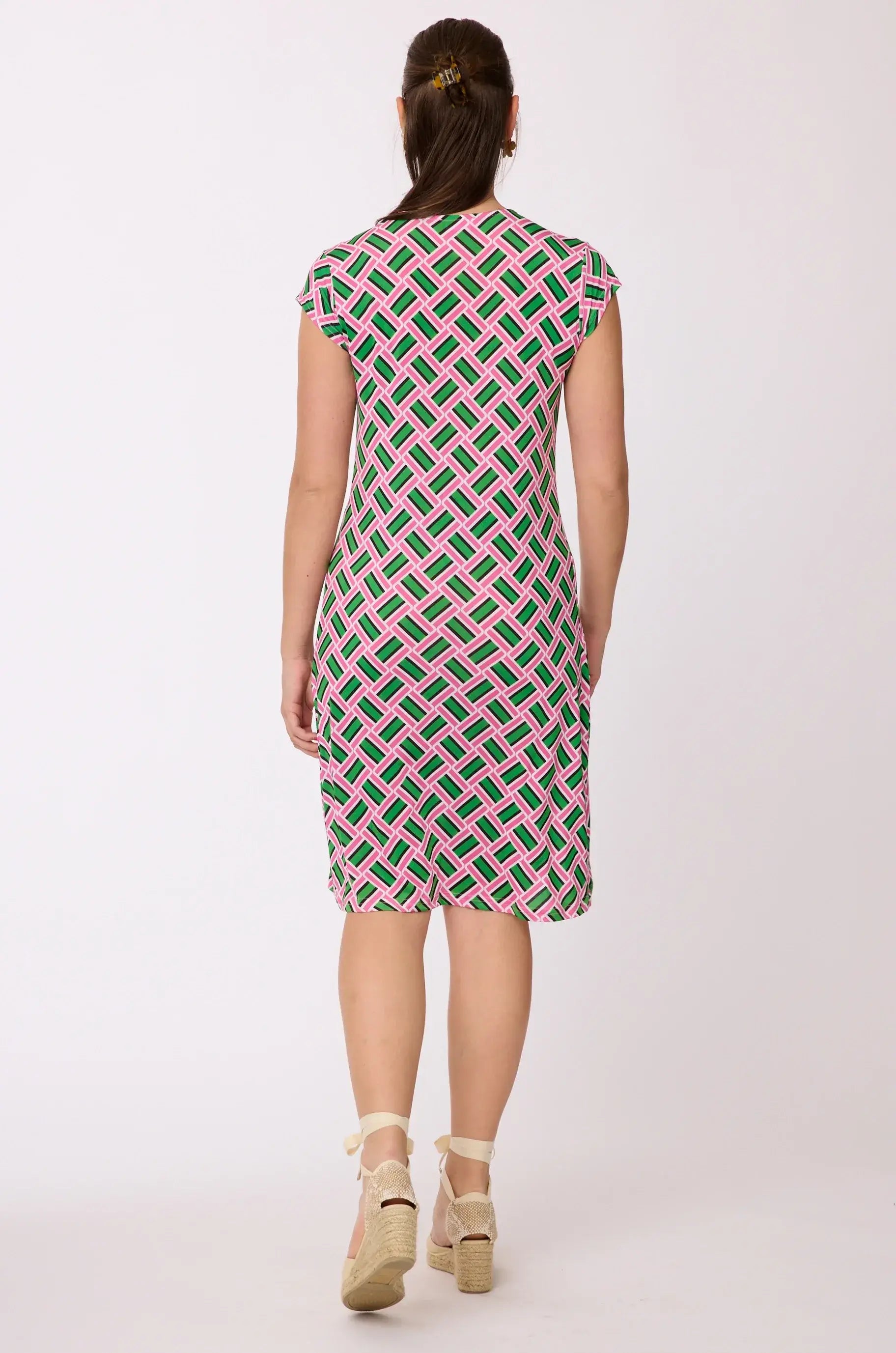 Kleid mit Muster von dem Hamburger Modelabel stegmann mode