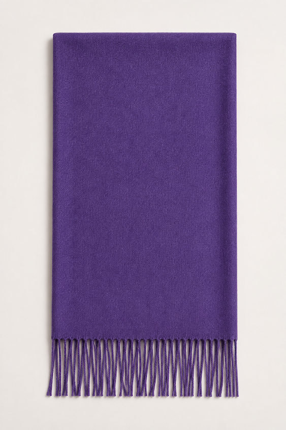 Produktfoto von Pashmina Schal in der Farbe Lila vom Hamburger Modelabel Stegmann Mode