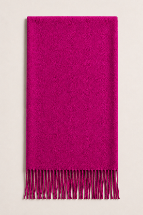 Produktfoto von Pashmina Schal in der Farbe Magenta vom Hamburger Modelabel Stegmann Mode