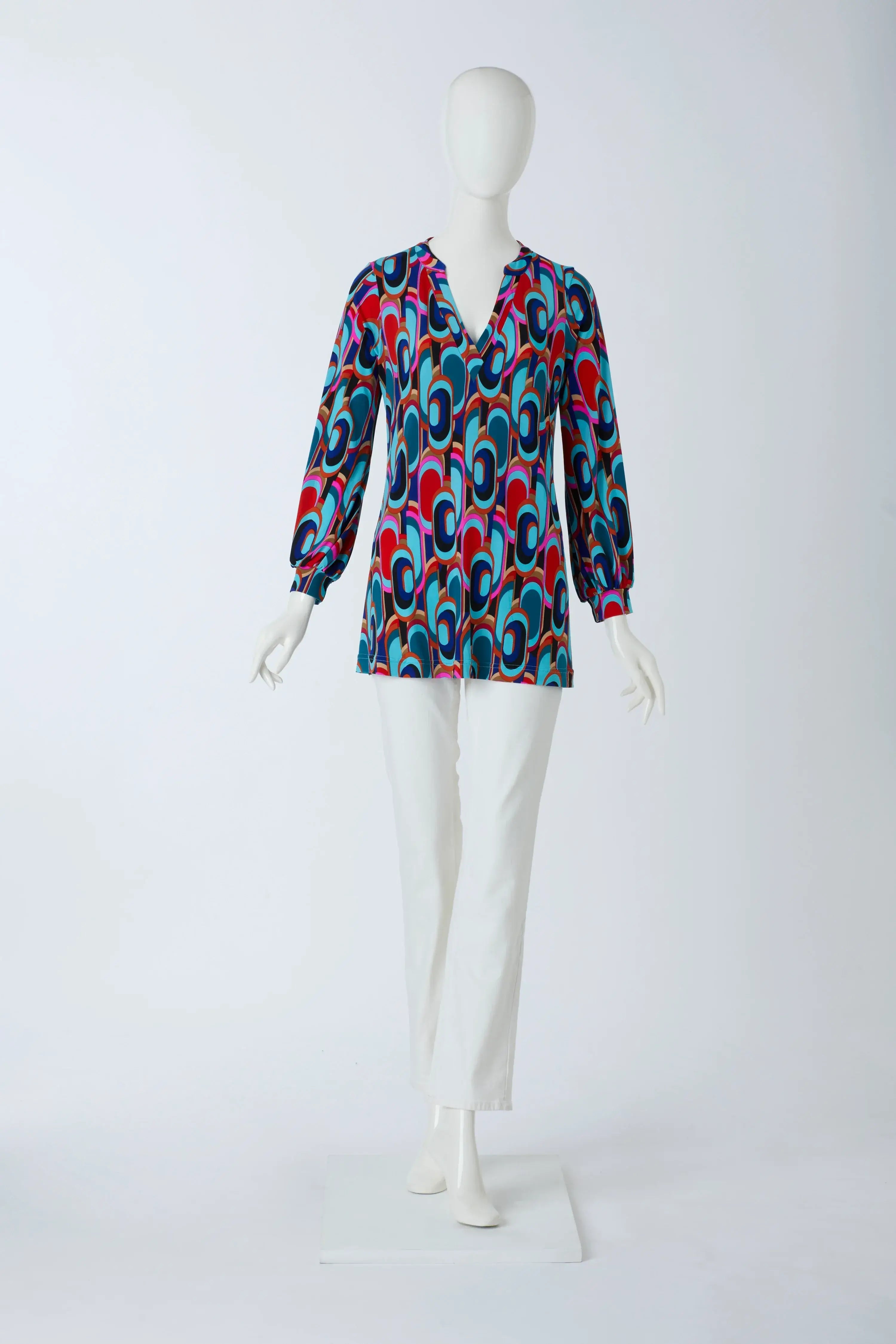 Tunika mit Muster von dem Hamburger Modelabel stegmann mode