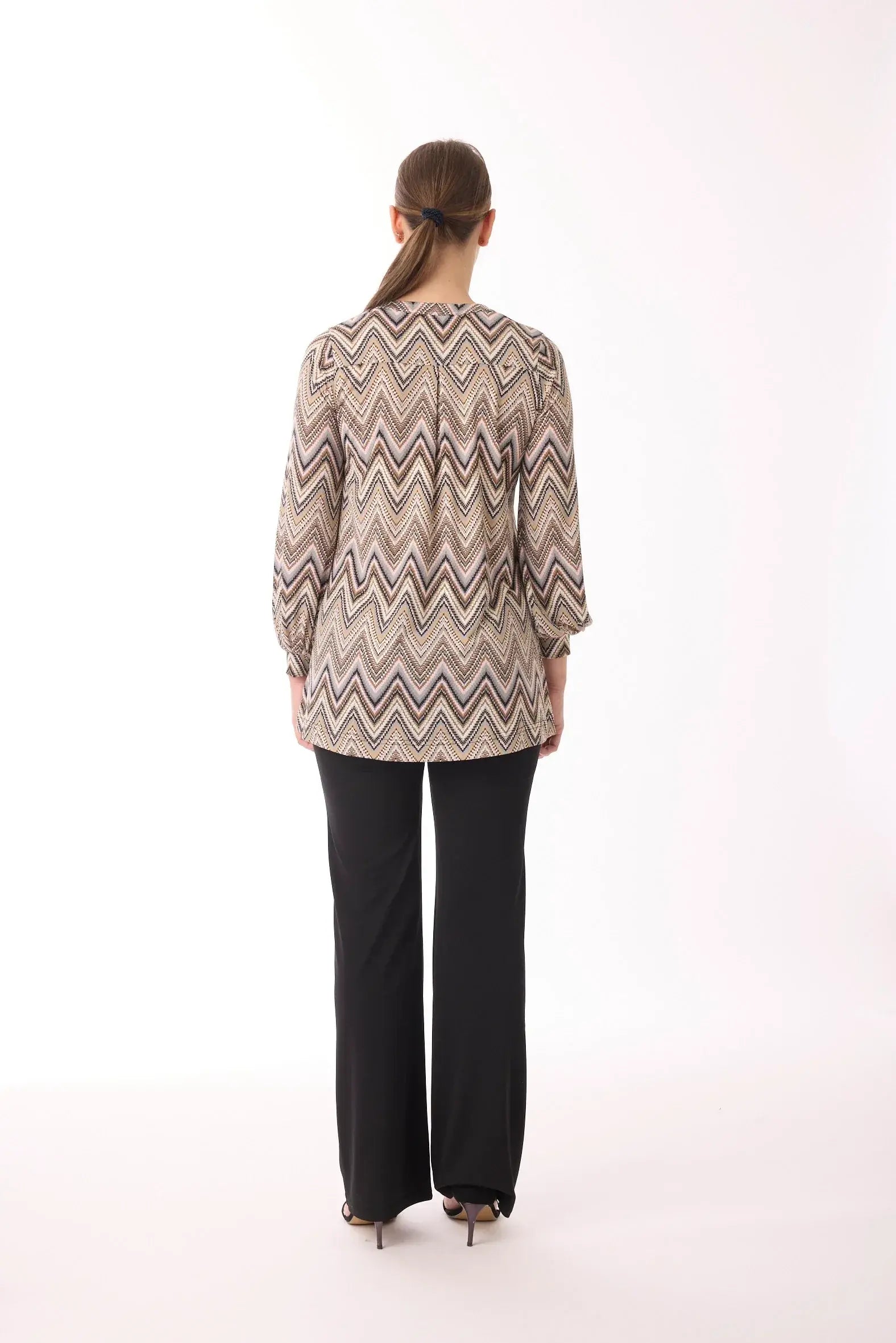 Tunika mit Muster von dem Hamburger Modelabel stegmann mode