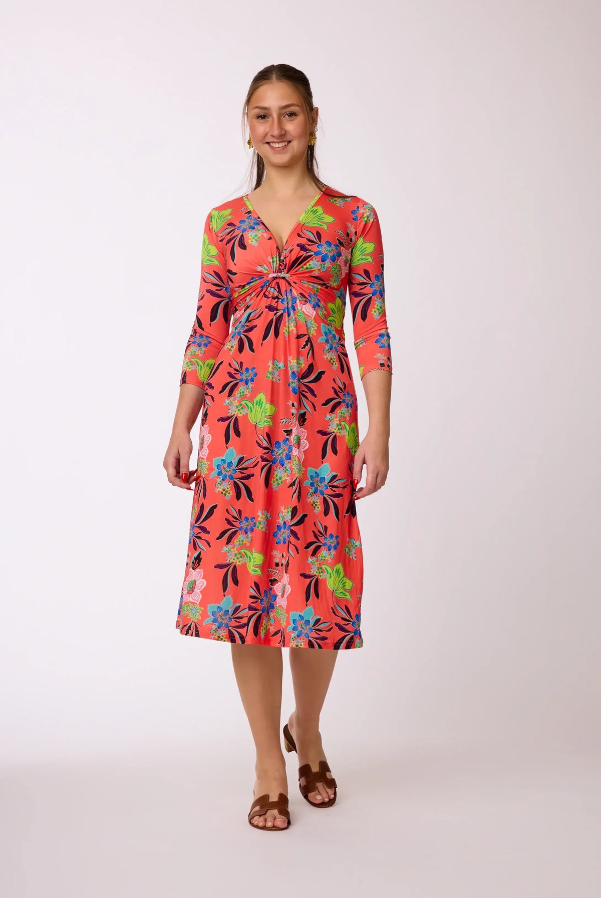 Kleid mit Muster von dem Hamburger Modelabel stegmann mode