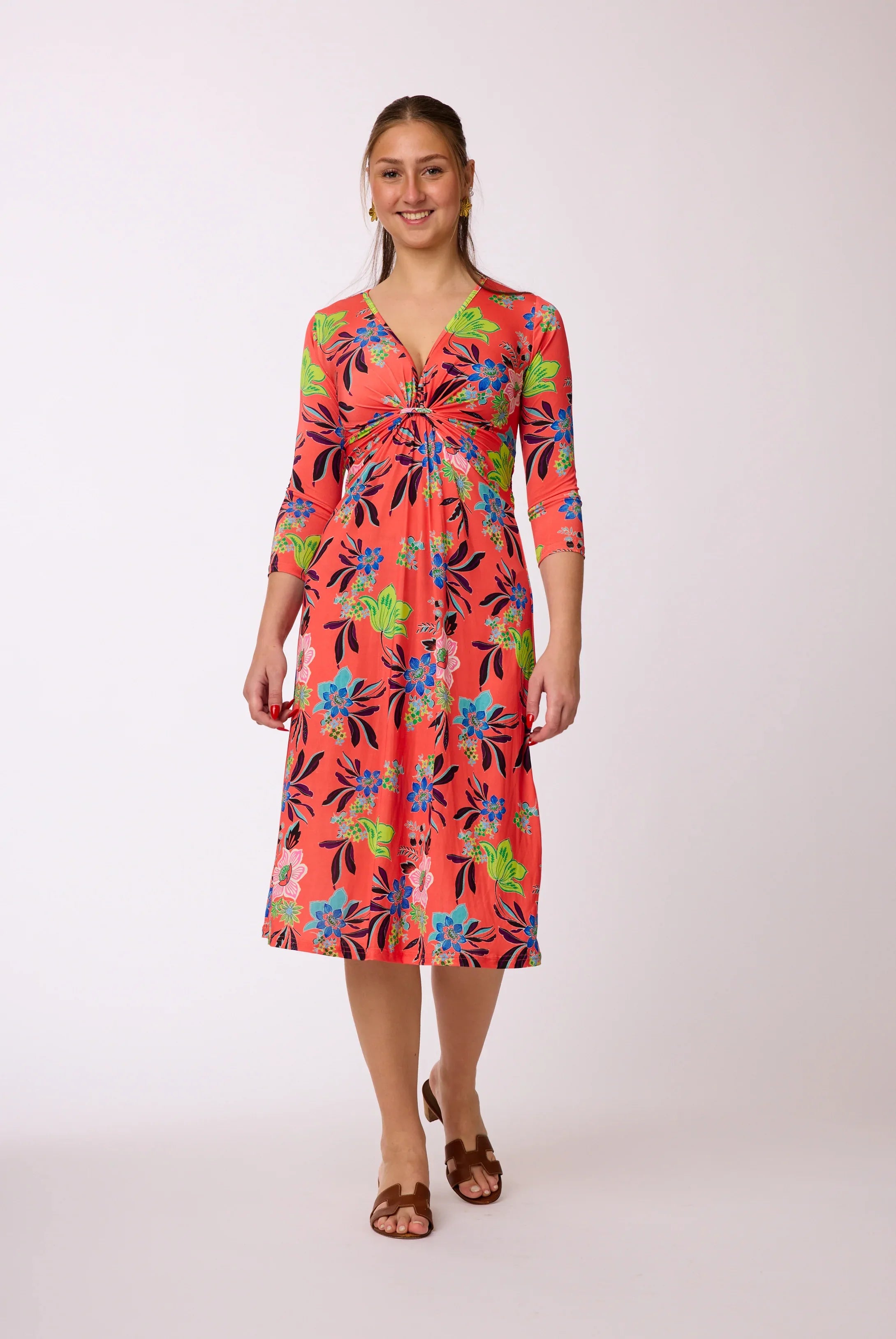 Kleid mit Muster von dem Hamburger Modelabel stegmann mode