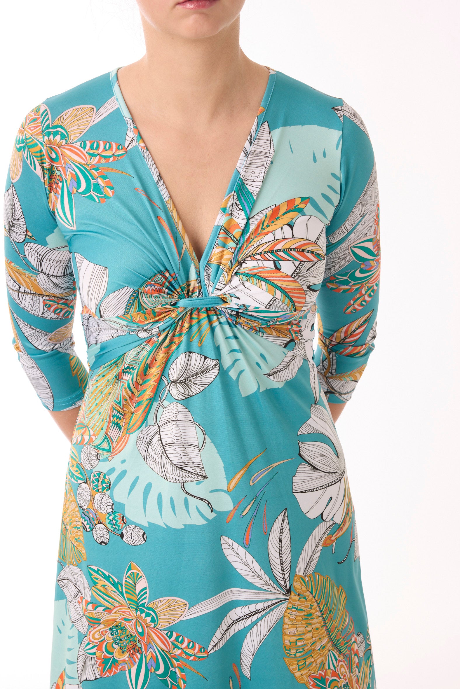 Kleid mit Muster von dem Hamburger Modelabel stegmann mode