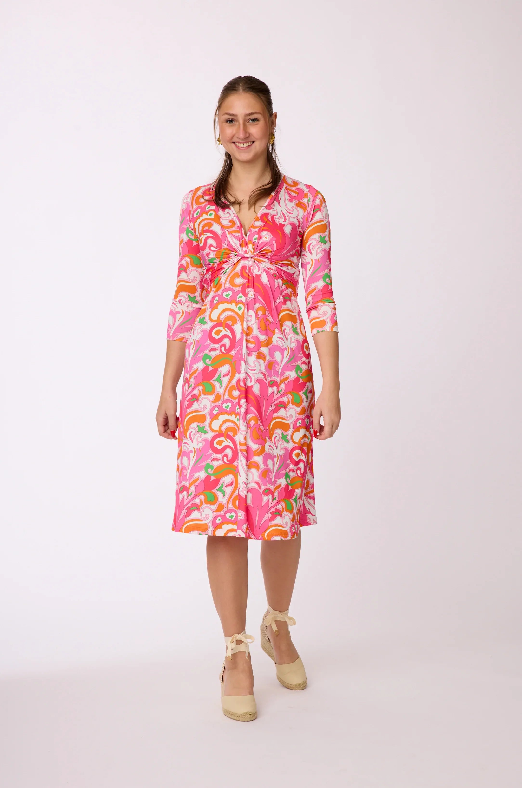 Kleid mit Muster von dem Hamburger Modelabel stegmann mode