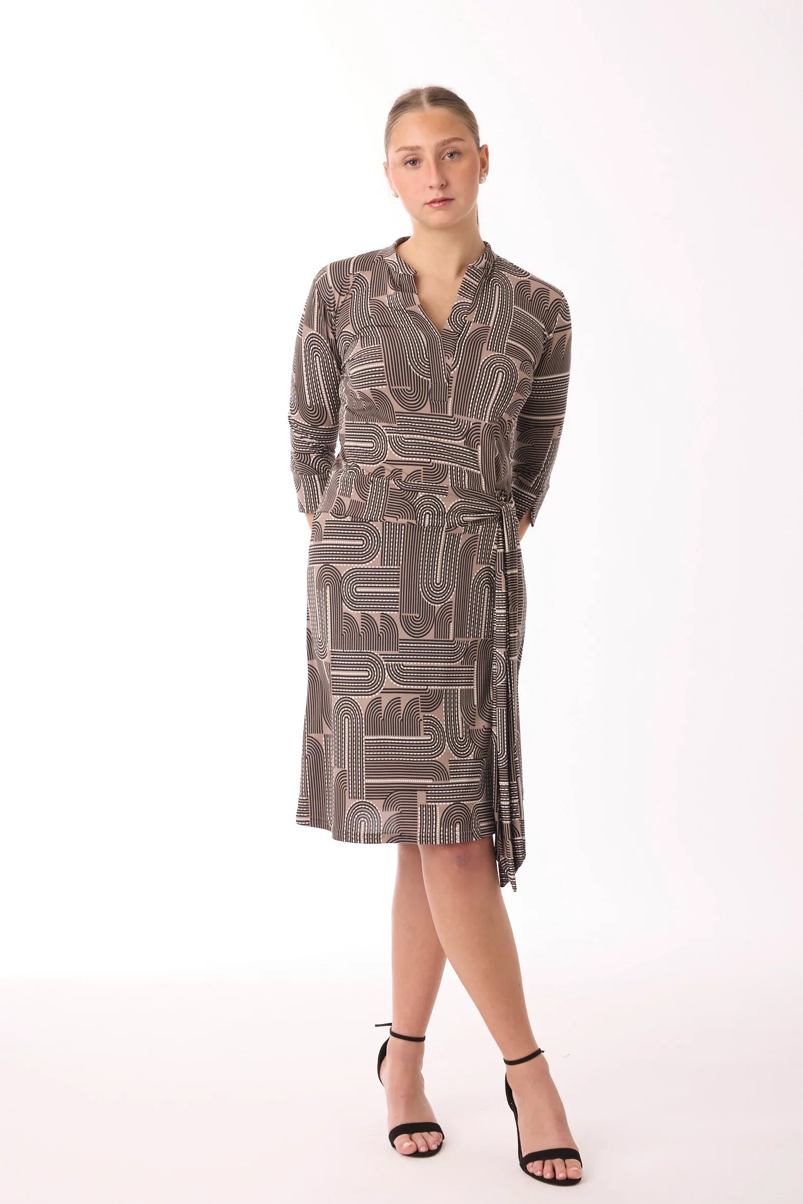 Kleid mit Muster von dem Hamburger Modelabel stegmann mode