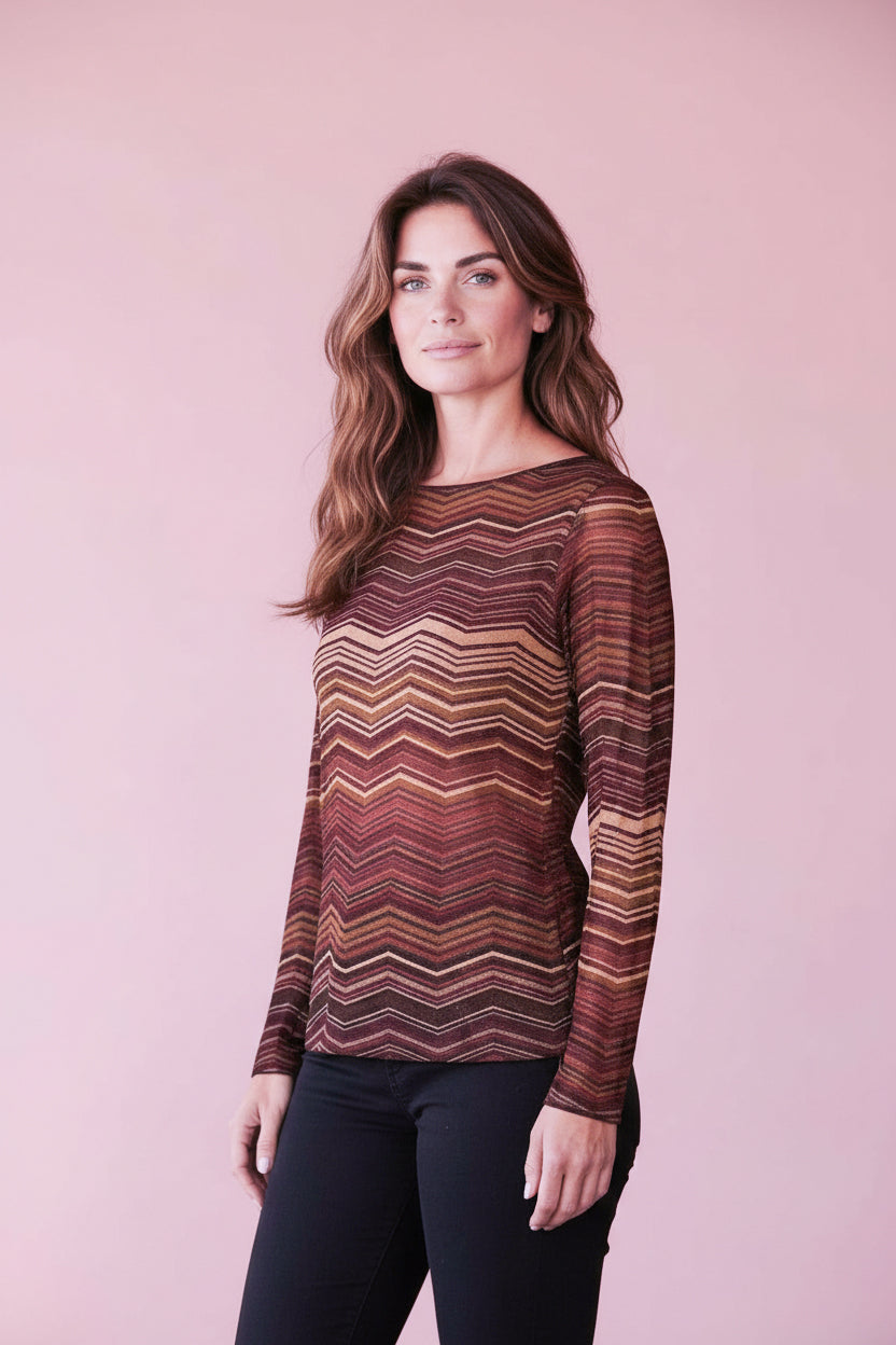 Produktfoto Shirt Mustermix Bordeaux mit Cashmereanteil vom Hamburger Modelabel stegmann mode