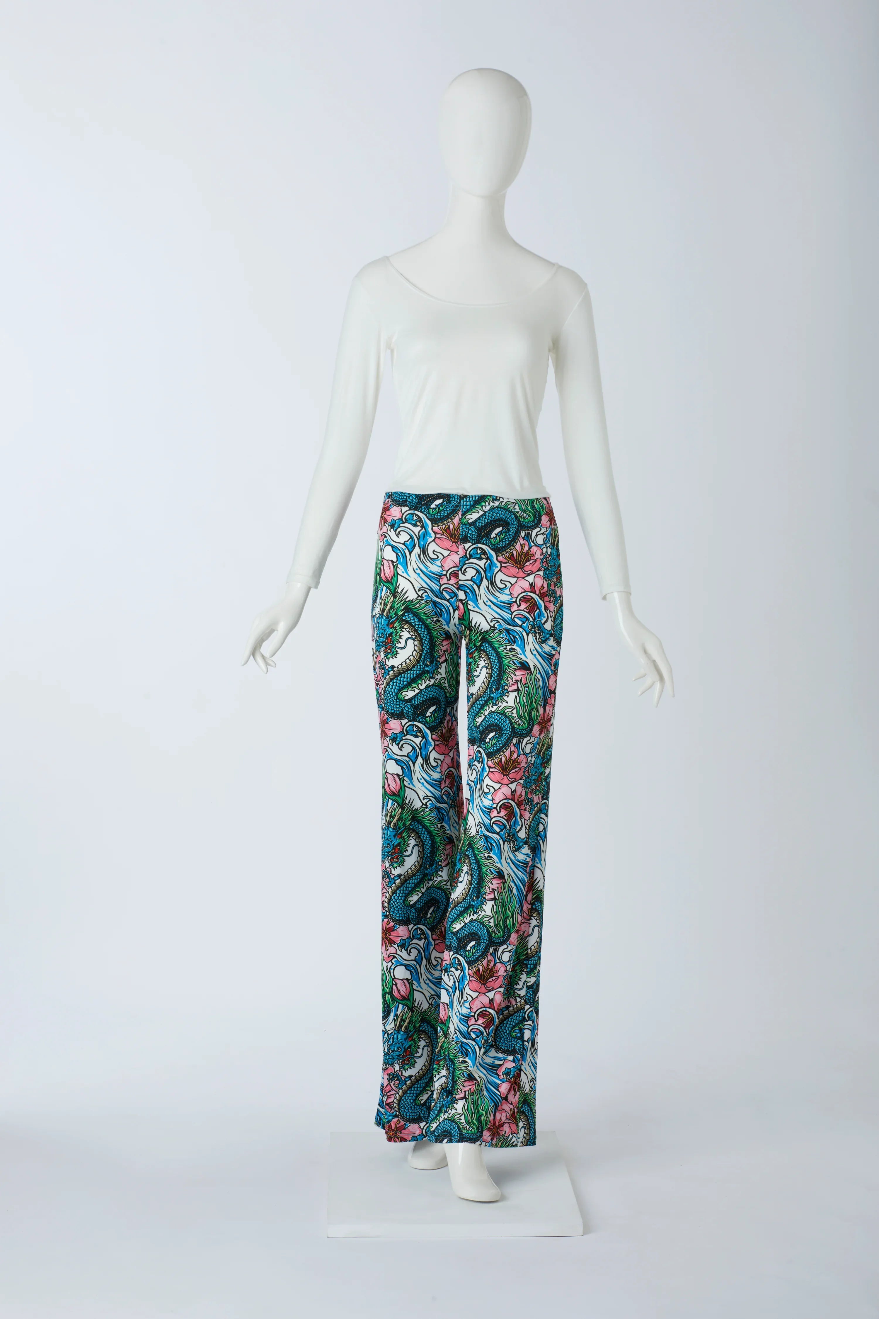 Stoffhose mit Muster von dem Hamburger Modelabel stegmann mode