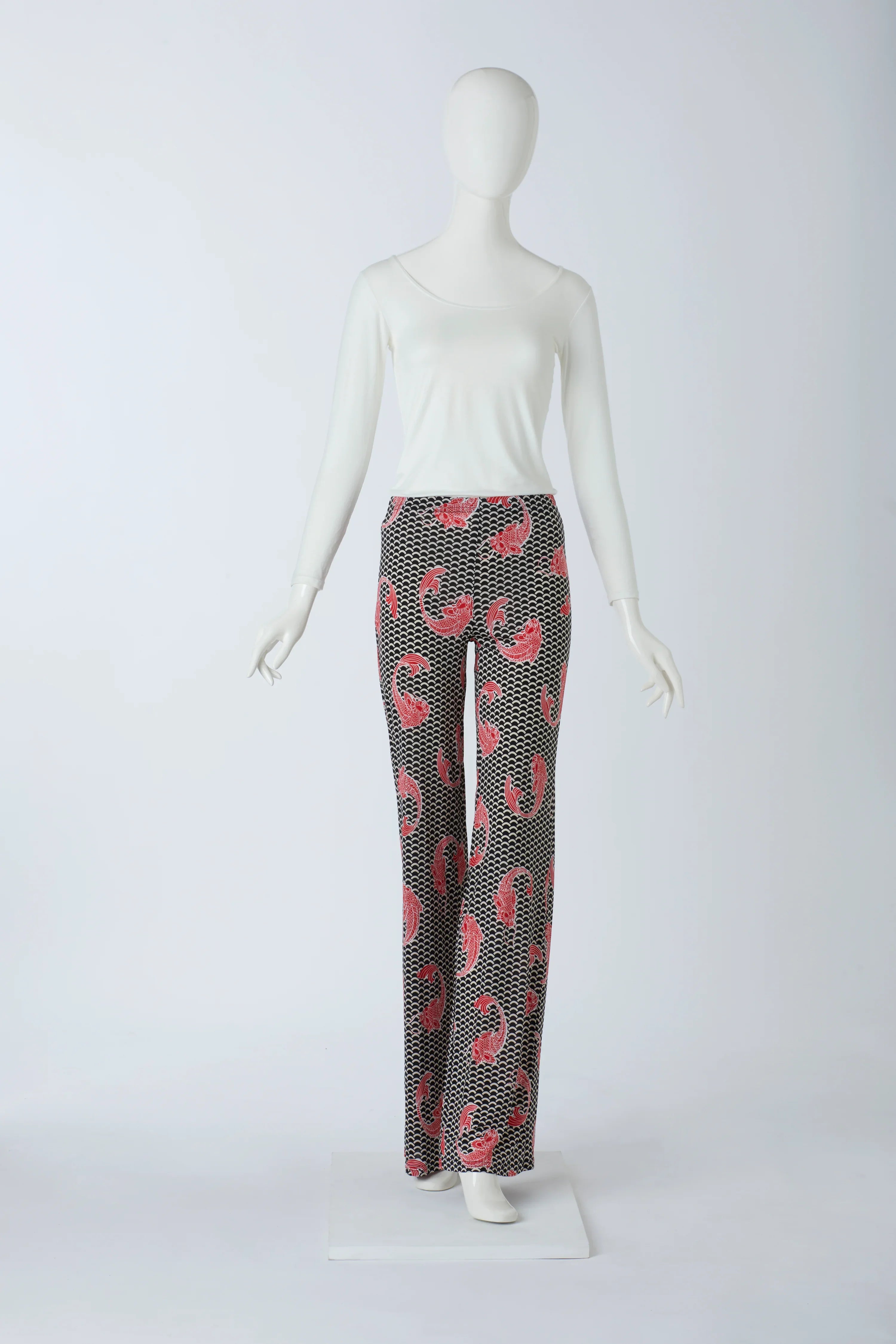 Stoffhose mit Muster von dem Hamburger Modelabel stegmann mode