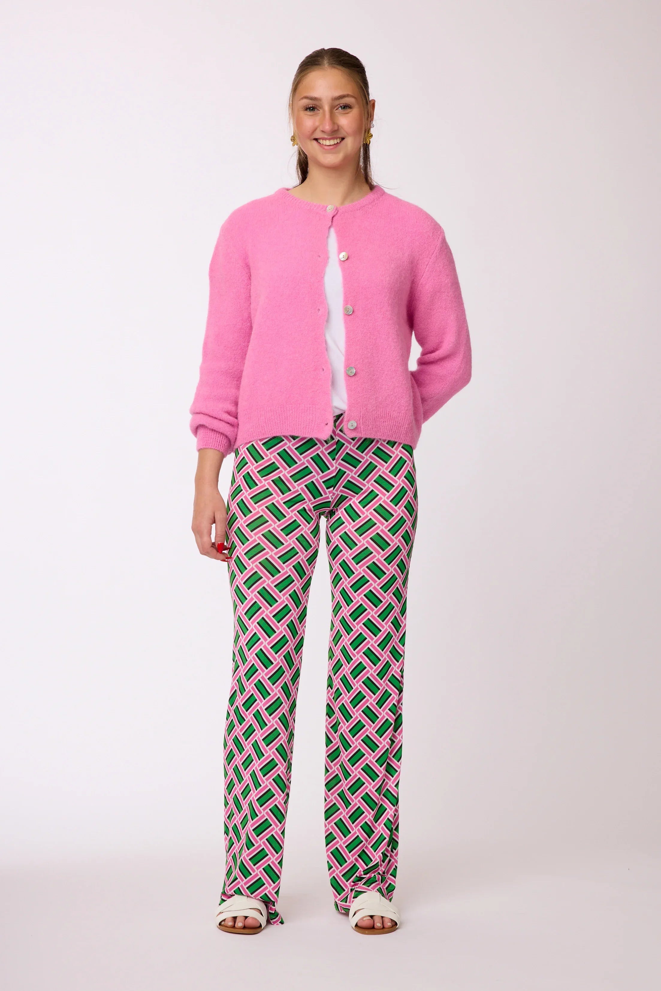 Stoffhose mit Muster von dem Hamburger Modelabel stegmann mode