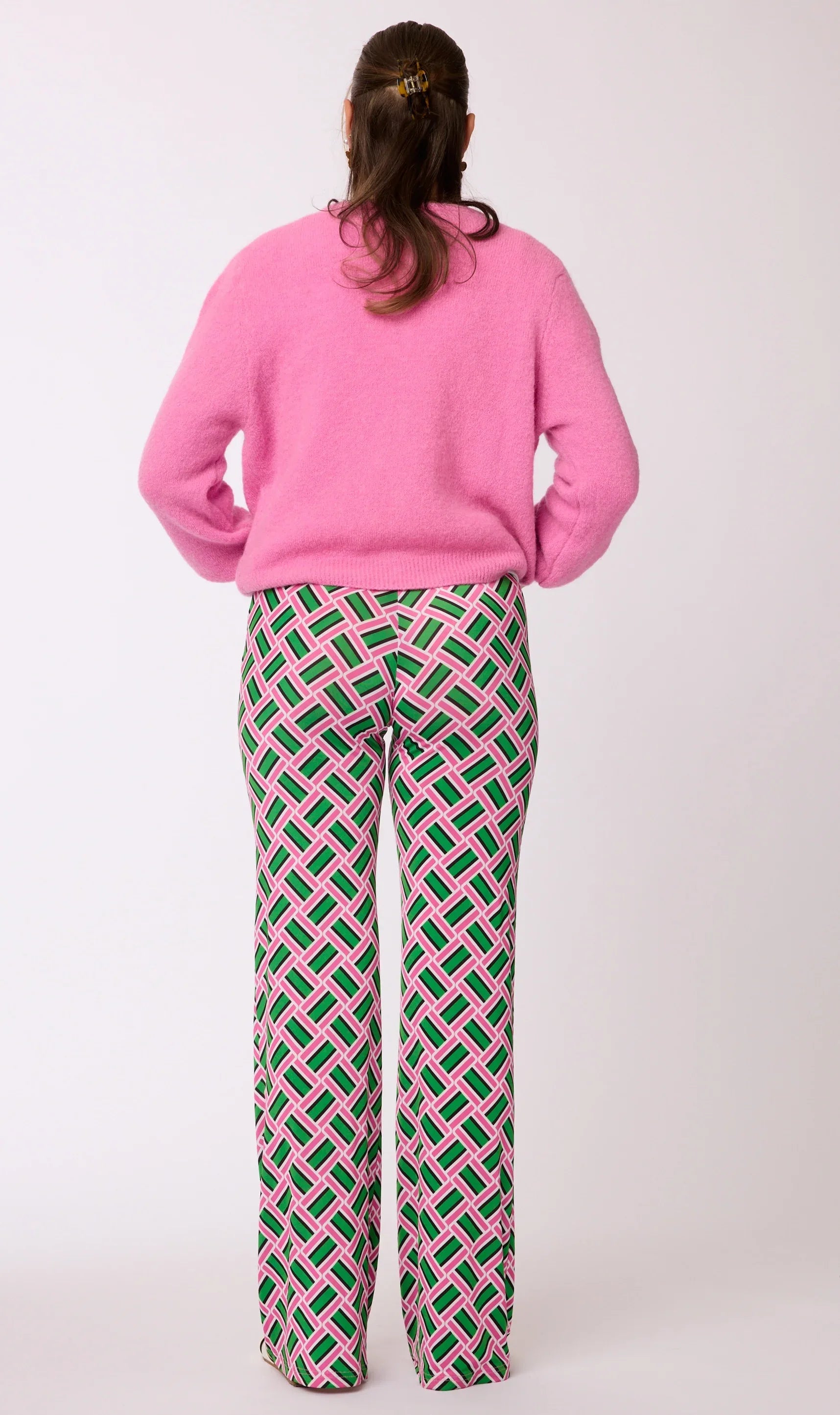 Stoffhose mit Muster von dem Hamburger Modelabel stegmann mode