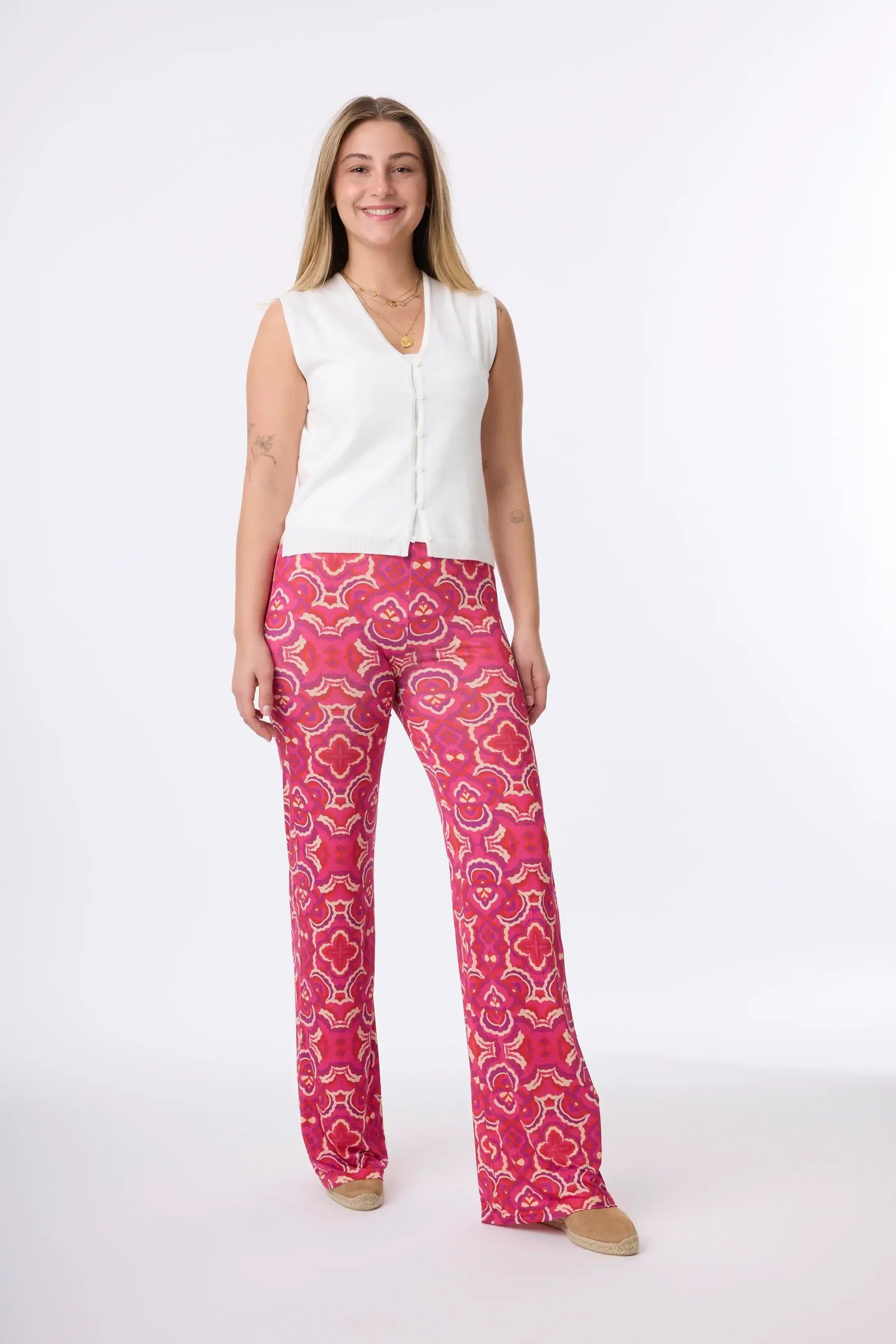 Stoffhose im Print Illusion vom Hamburger Modelabel stegmann mode