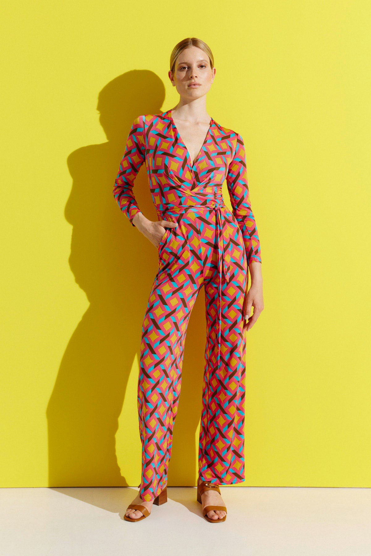 Jumpsuit mit Muster von dem Hamburger Modelabel stegmann mode