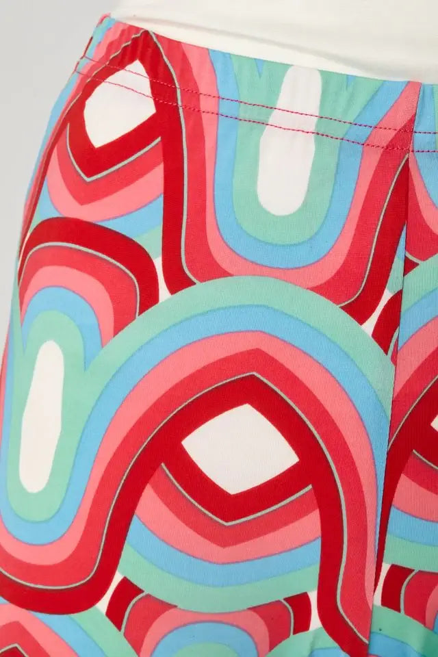 Stoffhose mit Muster vom Hamburger Modelabel stegmann mode