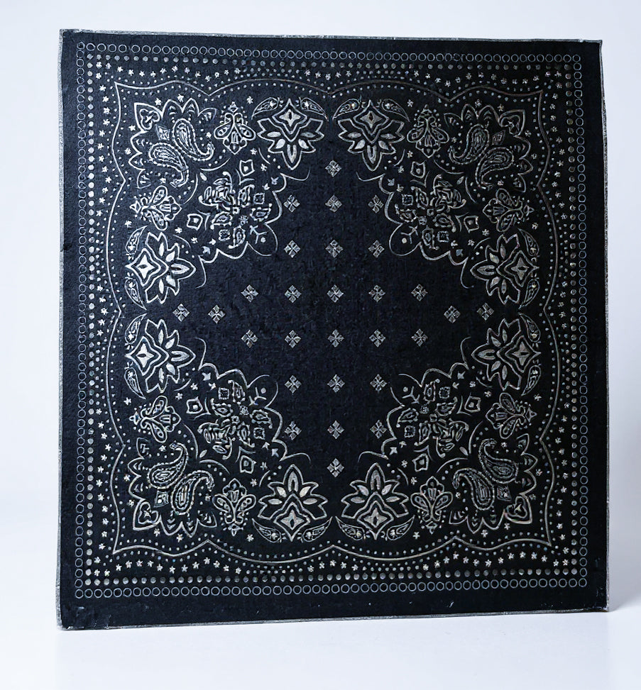 Produktfoto vom Tuch Flauschbandana im Farbmuster Blau vom Hamburger Modelabel stegmann mode