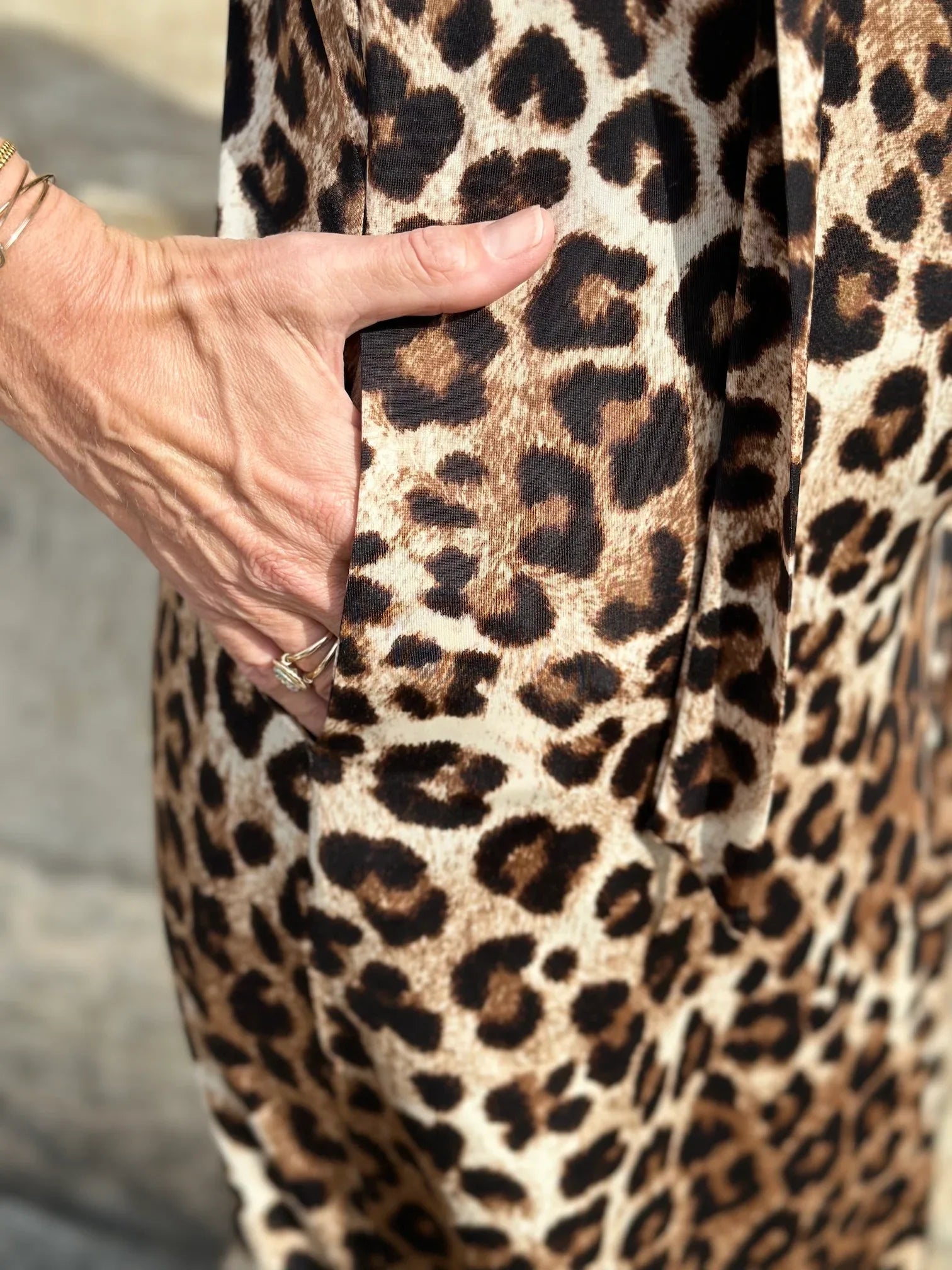 Midikleid mit Muster von dem Hamburger Modelabel stegmann mode