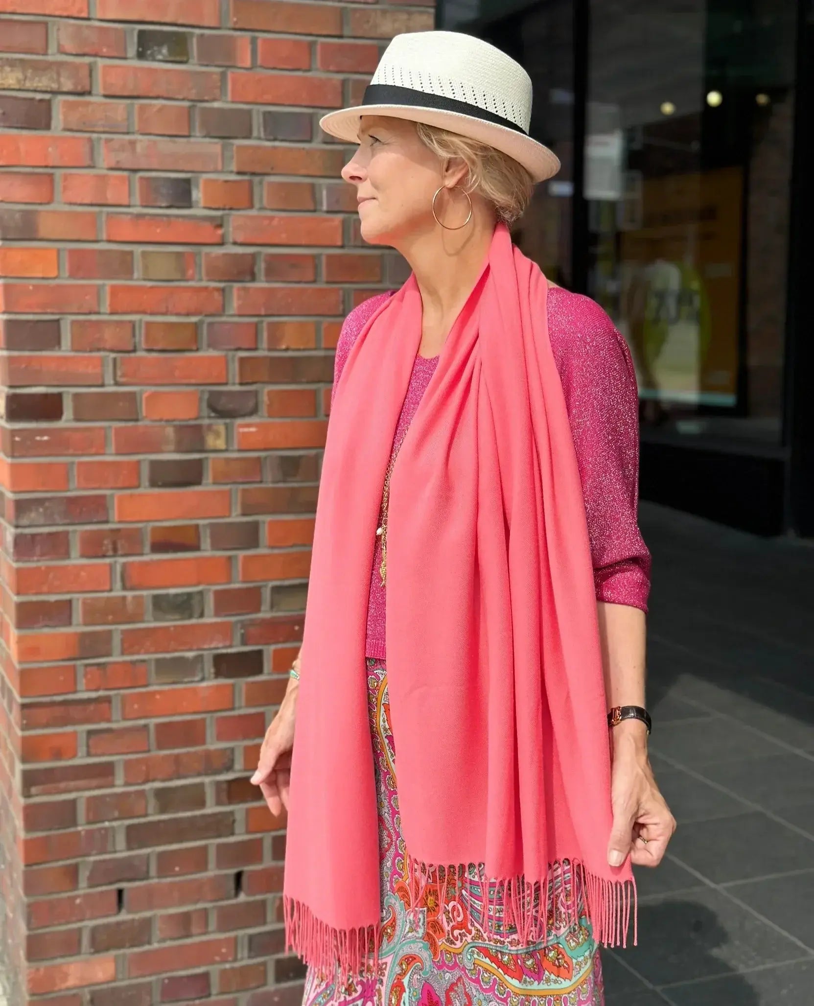 Pashima-Schal mit Fransen von dem Hamburger Modelabel stegmann mode