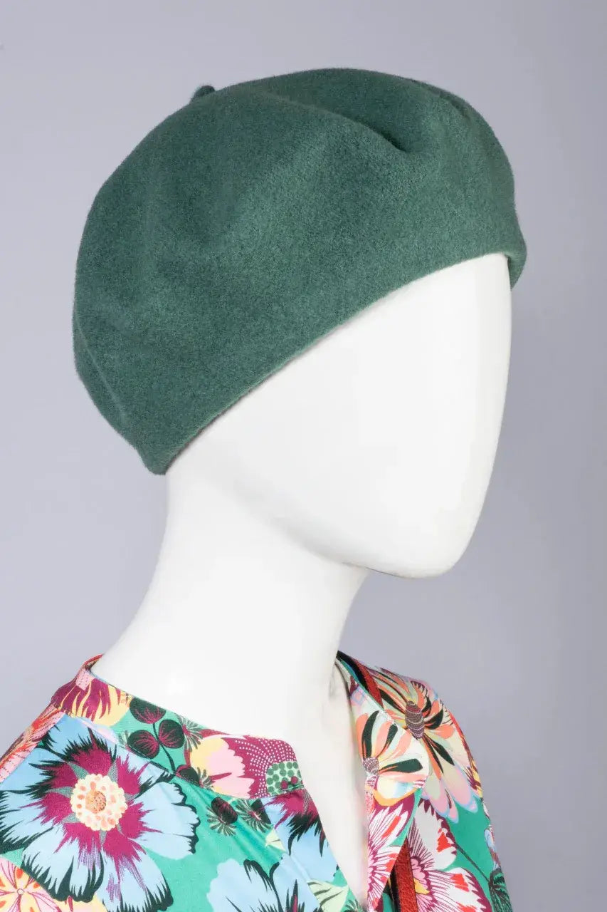 Baskenmütze aus Schurwolle von dem Hamburger Modelabel Stegmann Mode