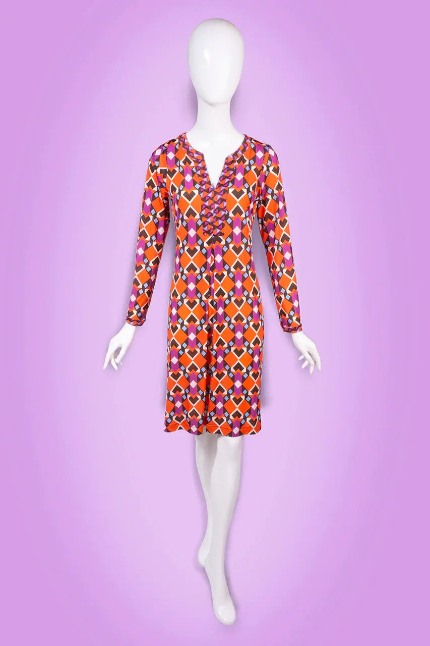Kleid mit Muster von dem Hamburger Modelabel stegmann mode