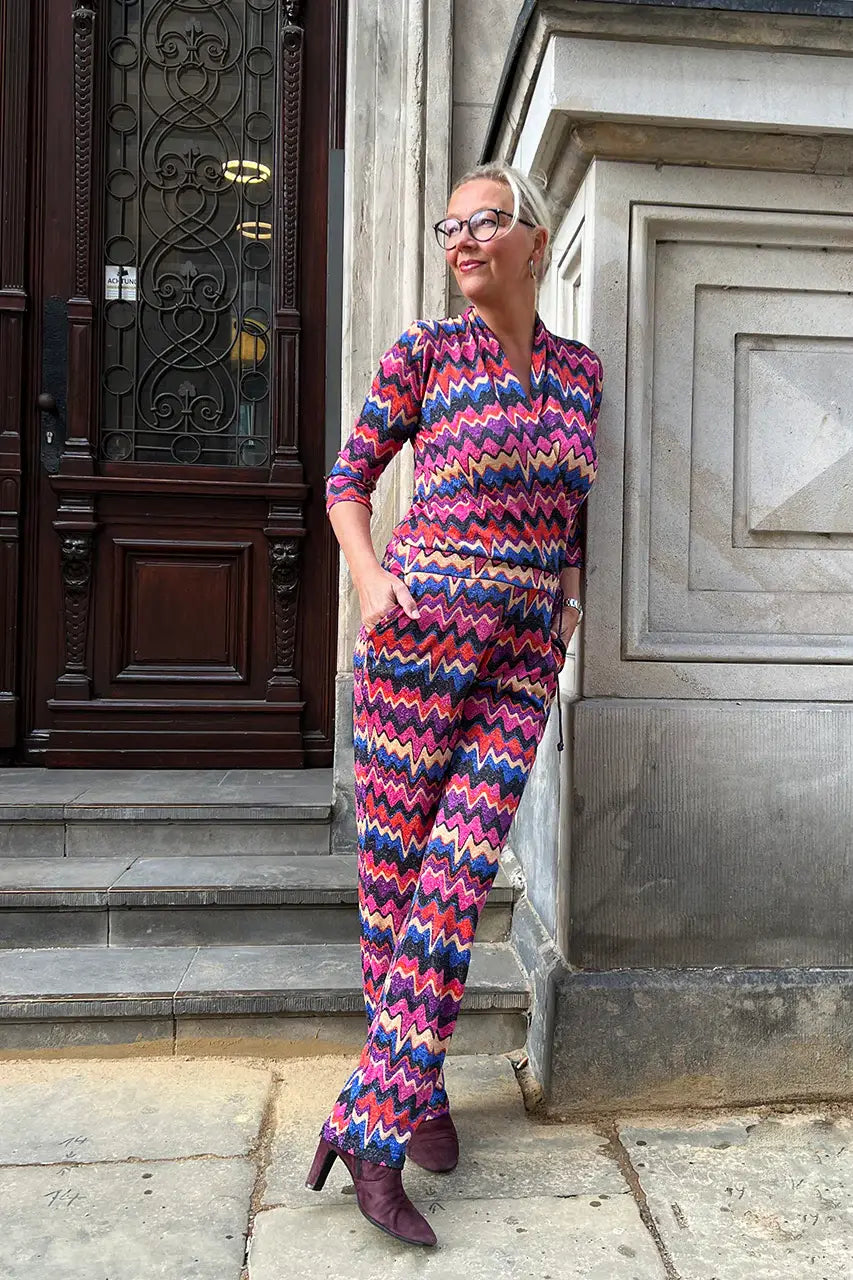 Jumpsuit mit Muster von dem Hamburger Modelabel stegmann mode