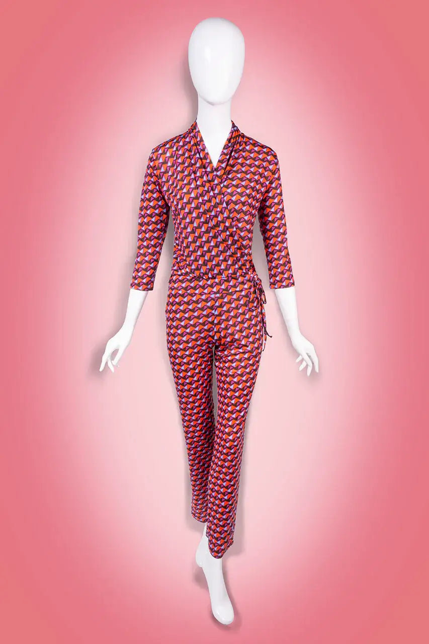 Jumpsuit mit Muster von dem Hamburger Modelabel stegmann mode
