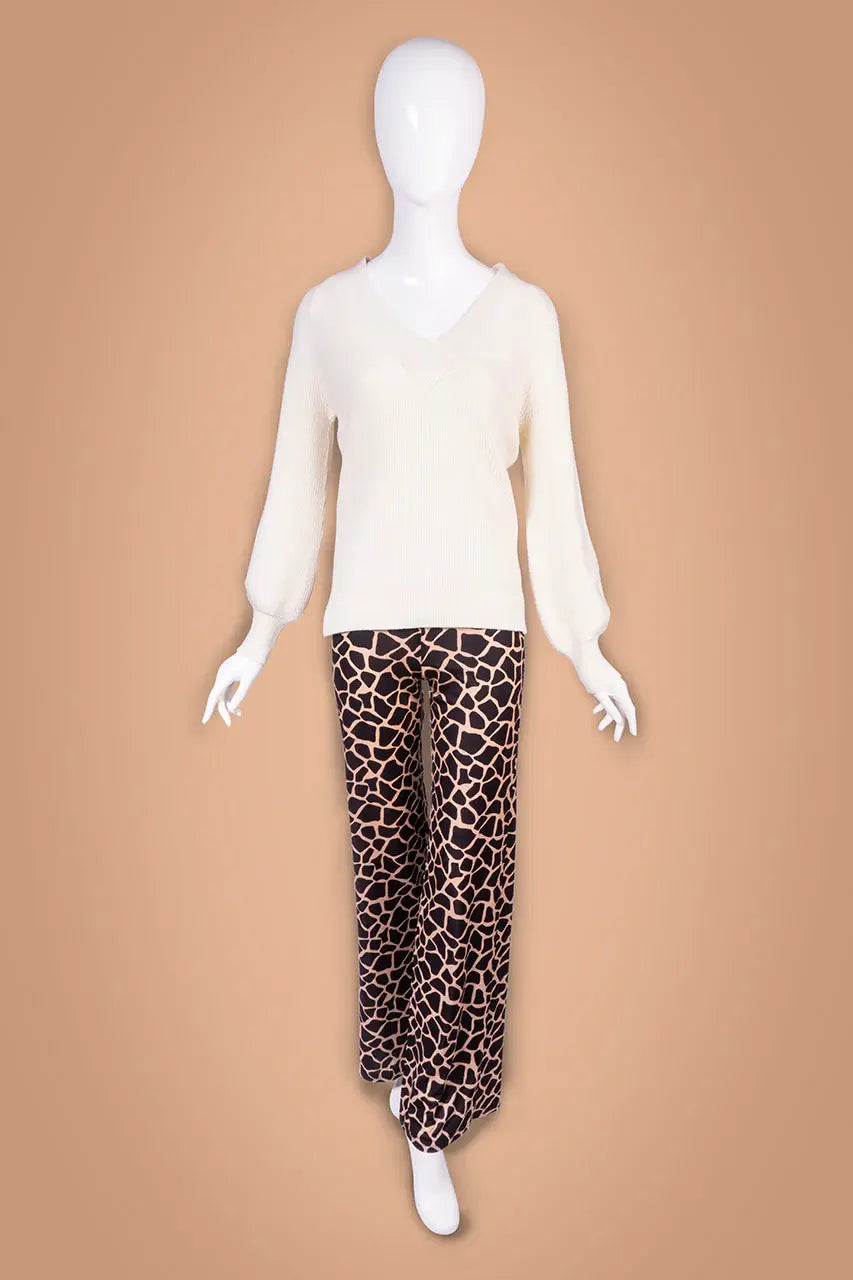Stoffhose mit Muster von dem Hamburger Modelabel stegmann mode
