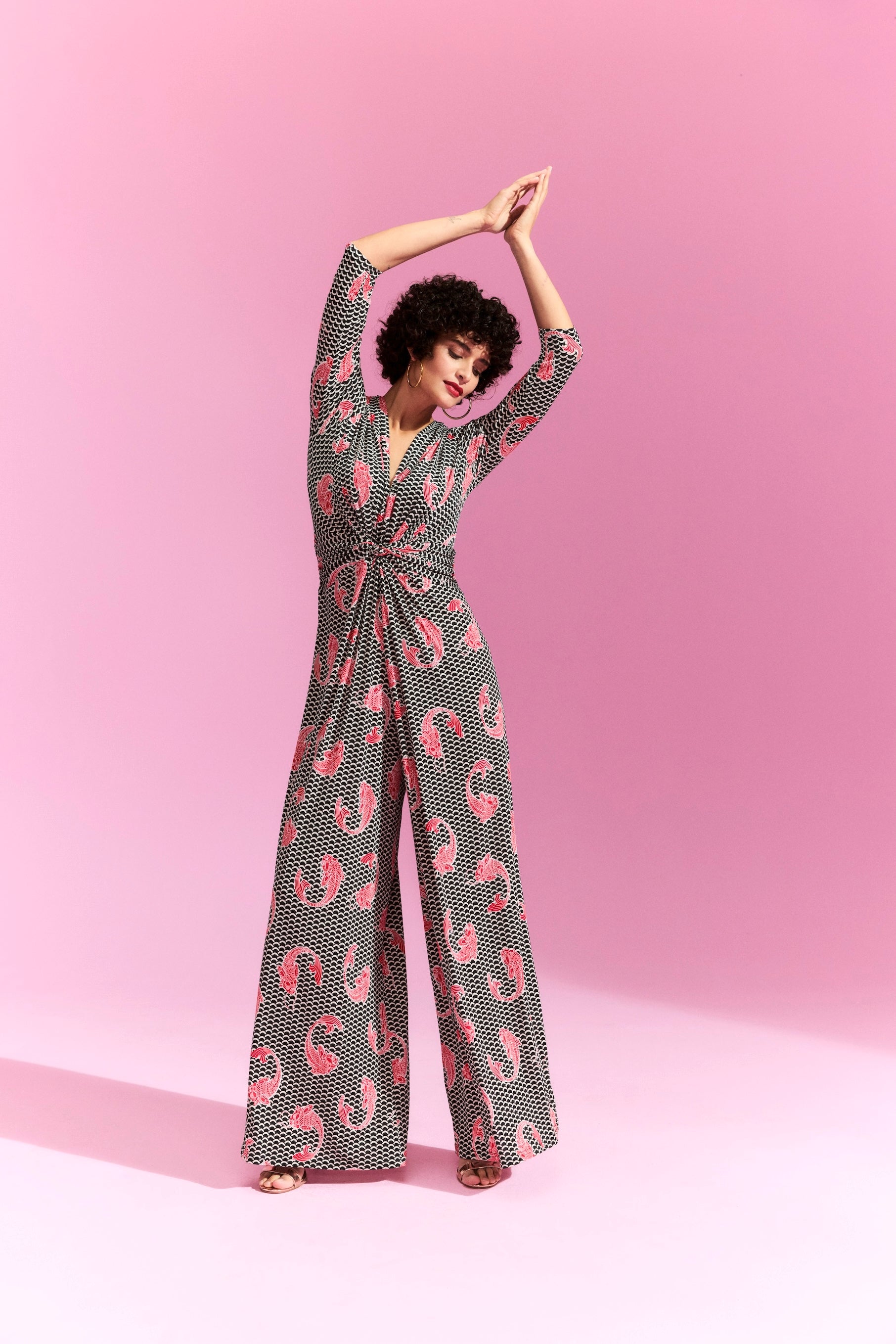Jumpsuit mit Muster von dem Hamburger Modelabel stegmann mode