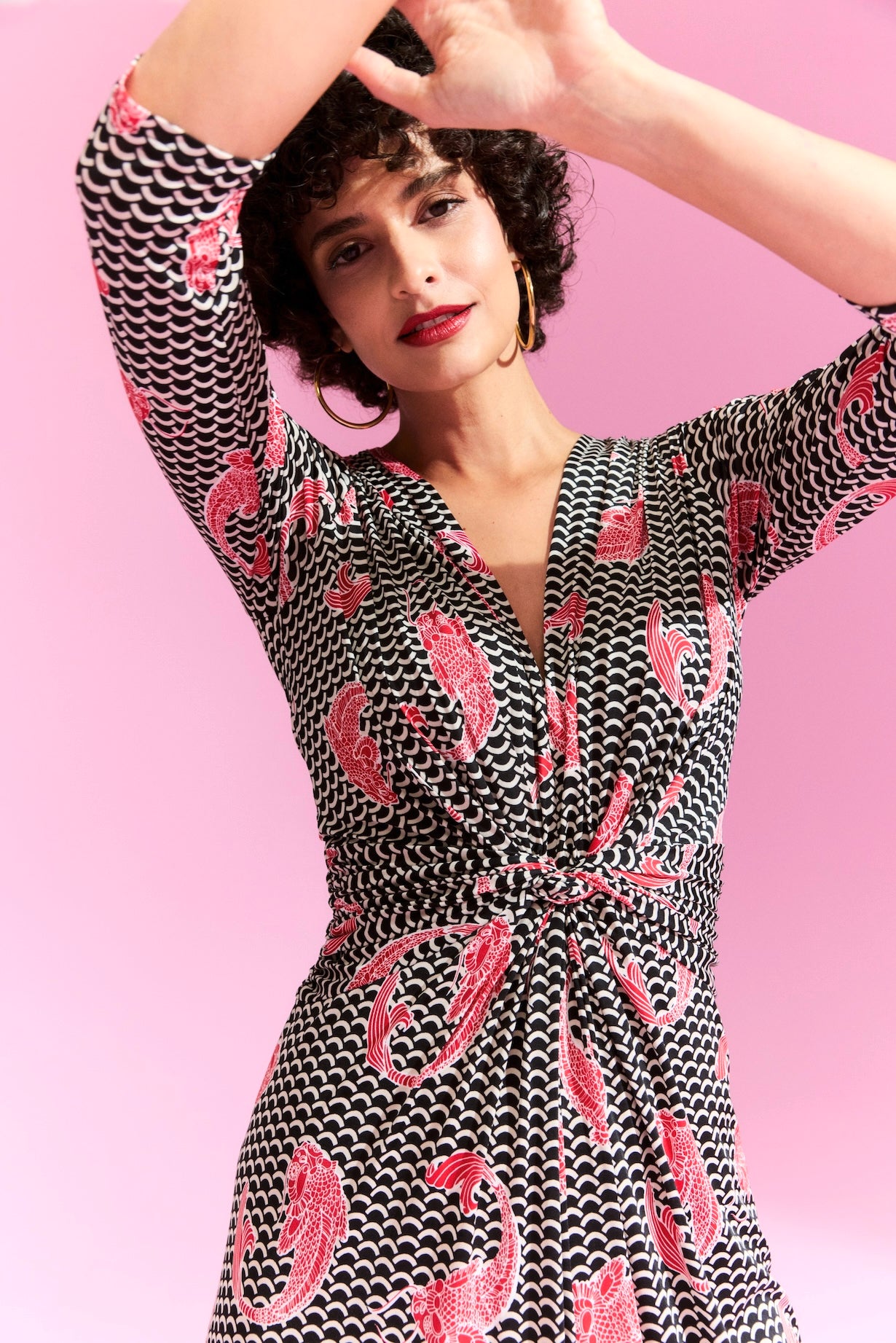 Jumpsuit mit Muster von dem Hamburger Modelabel stegmann mode